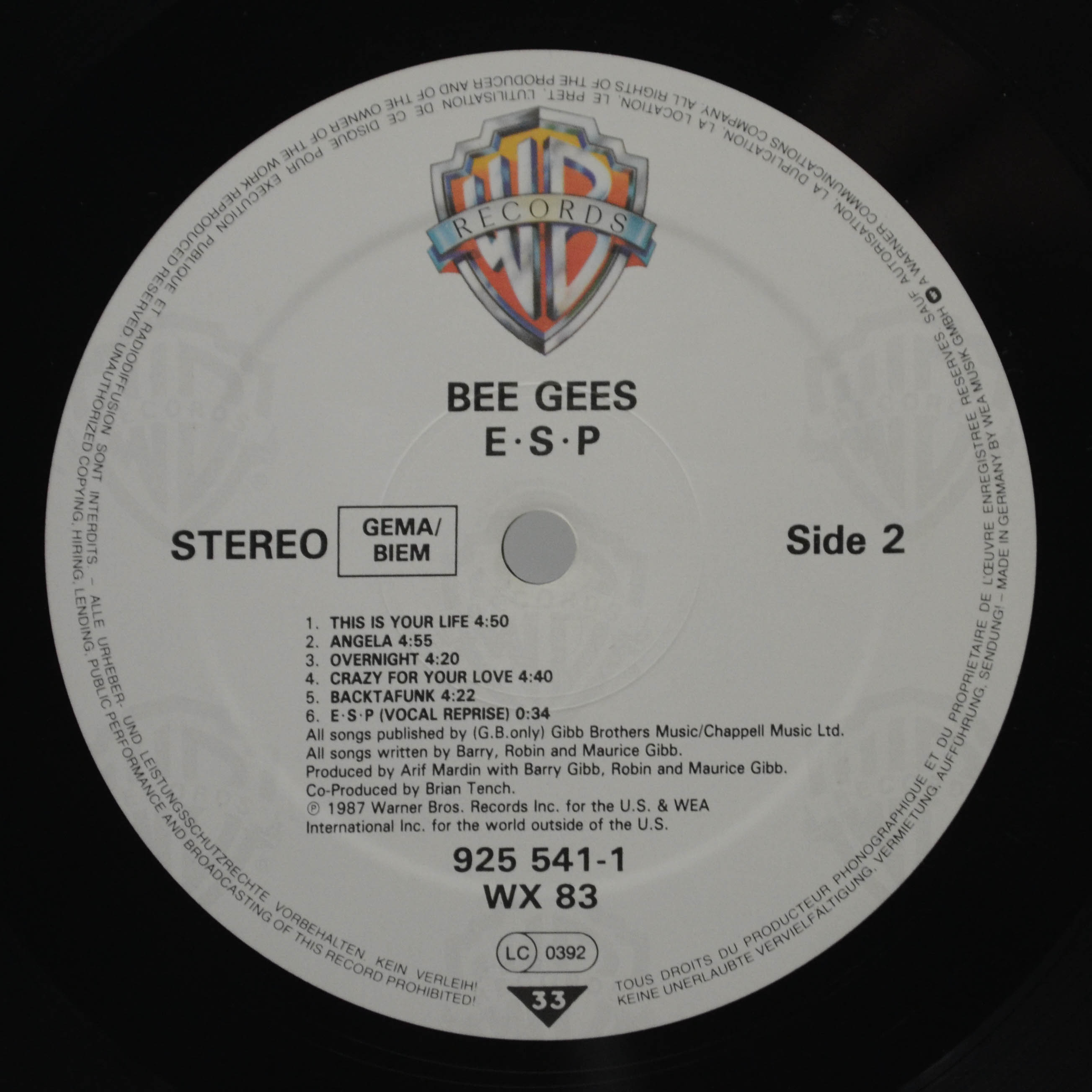 Bee Gees — E·S·P, 1987