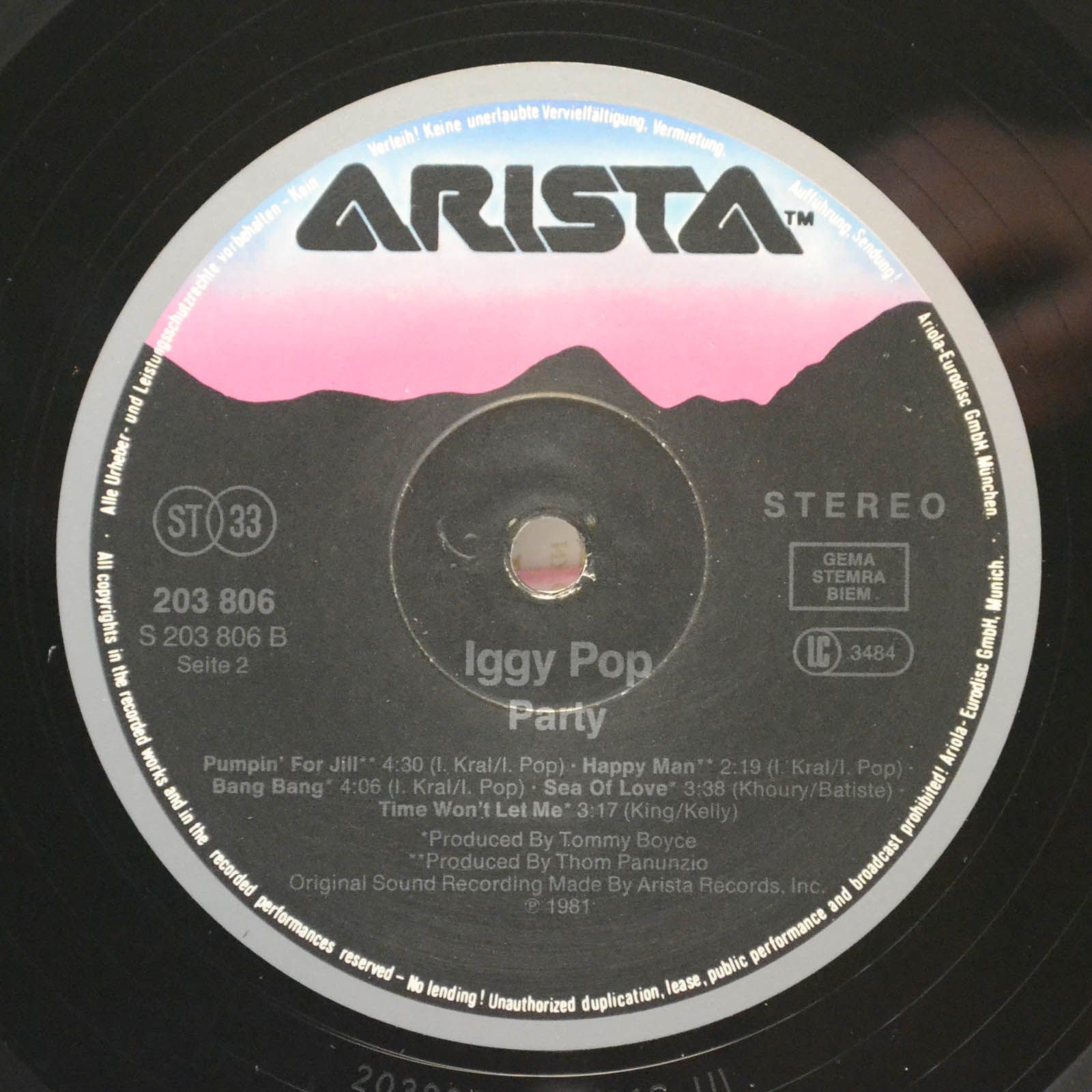 Iggy Pop — Party, 1981
