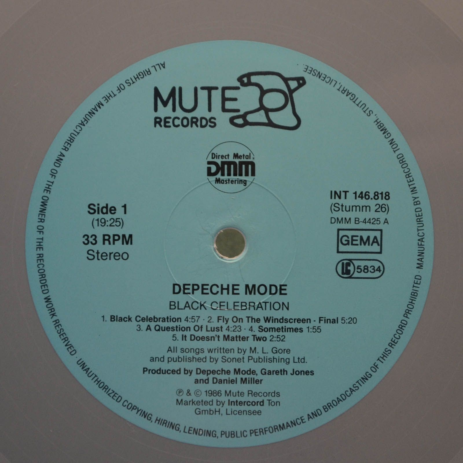 Depeche Mode — Black Celebration, 1986