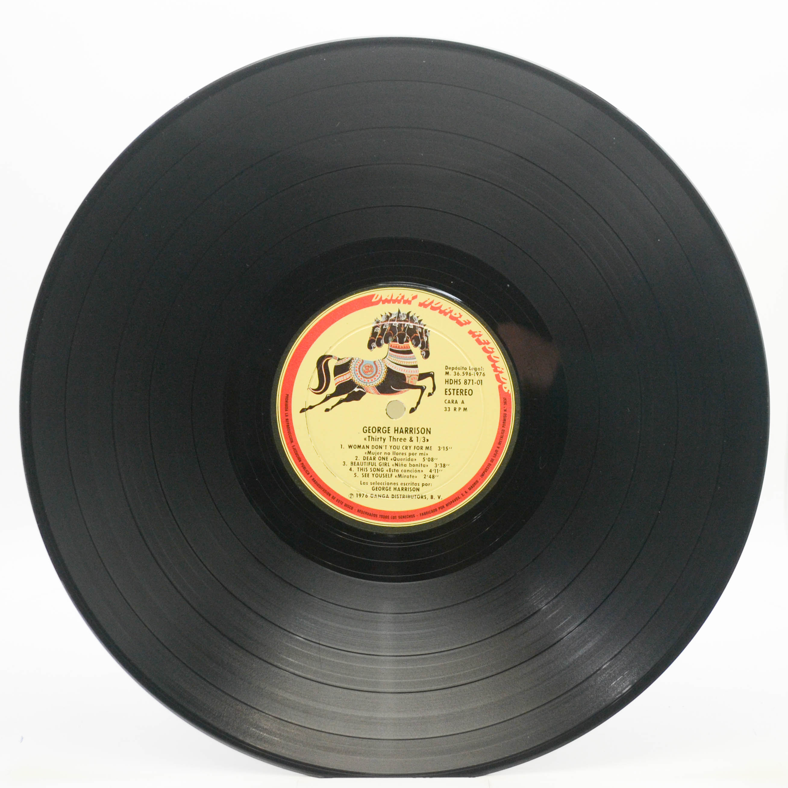 Виниловая пластинка George Harrison — Thirty Three & 1/3, 1976