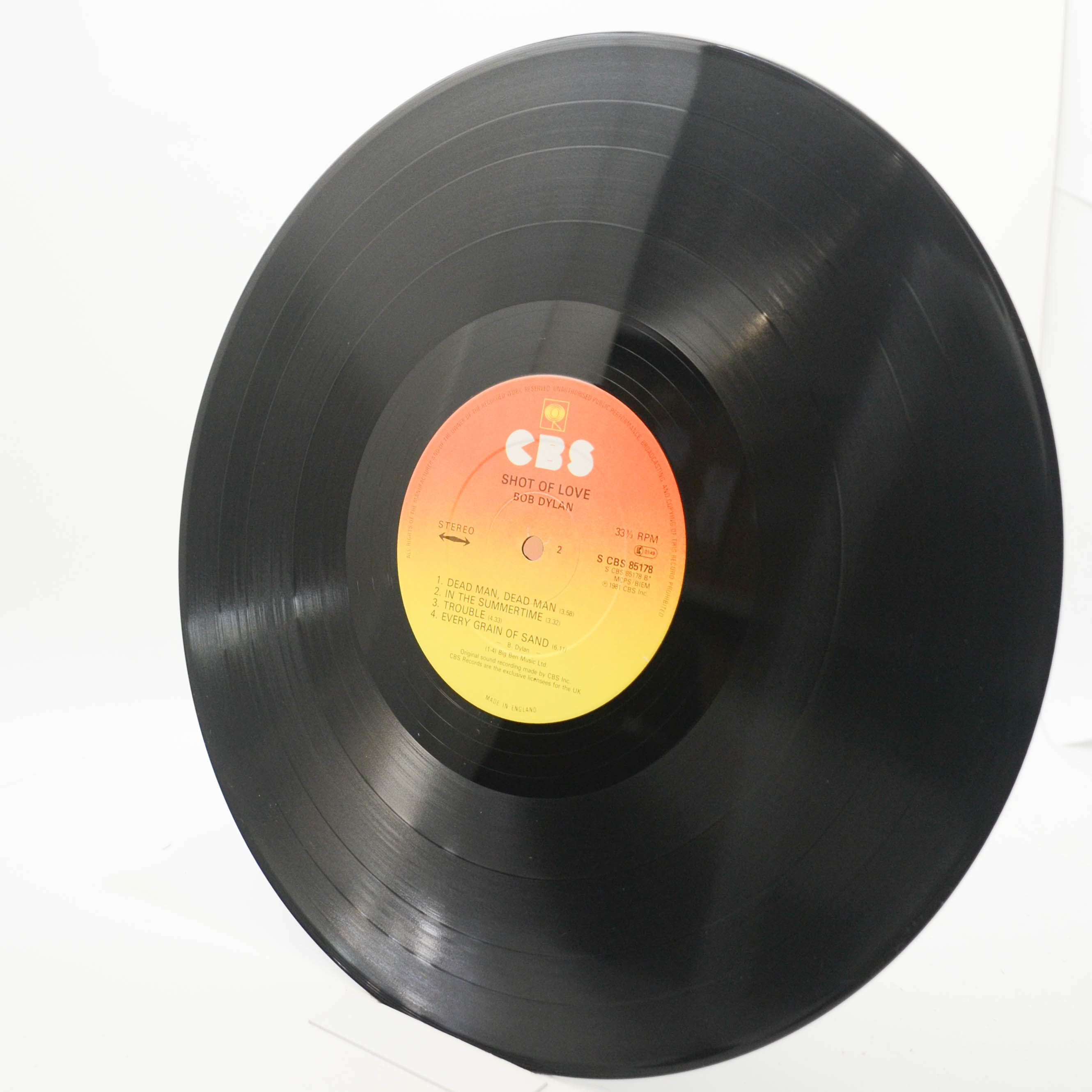 Bob Dylan — Shot Of Love (UK), 1981