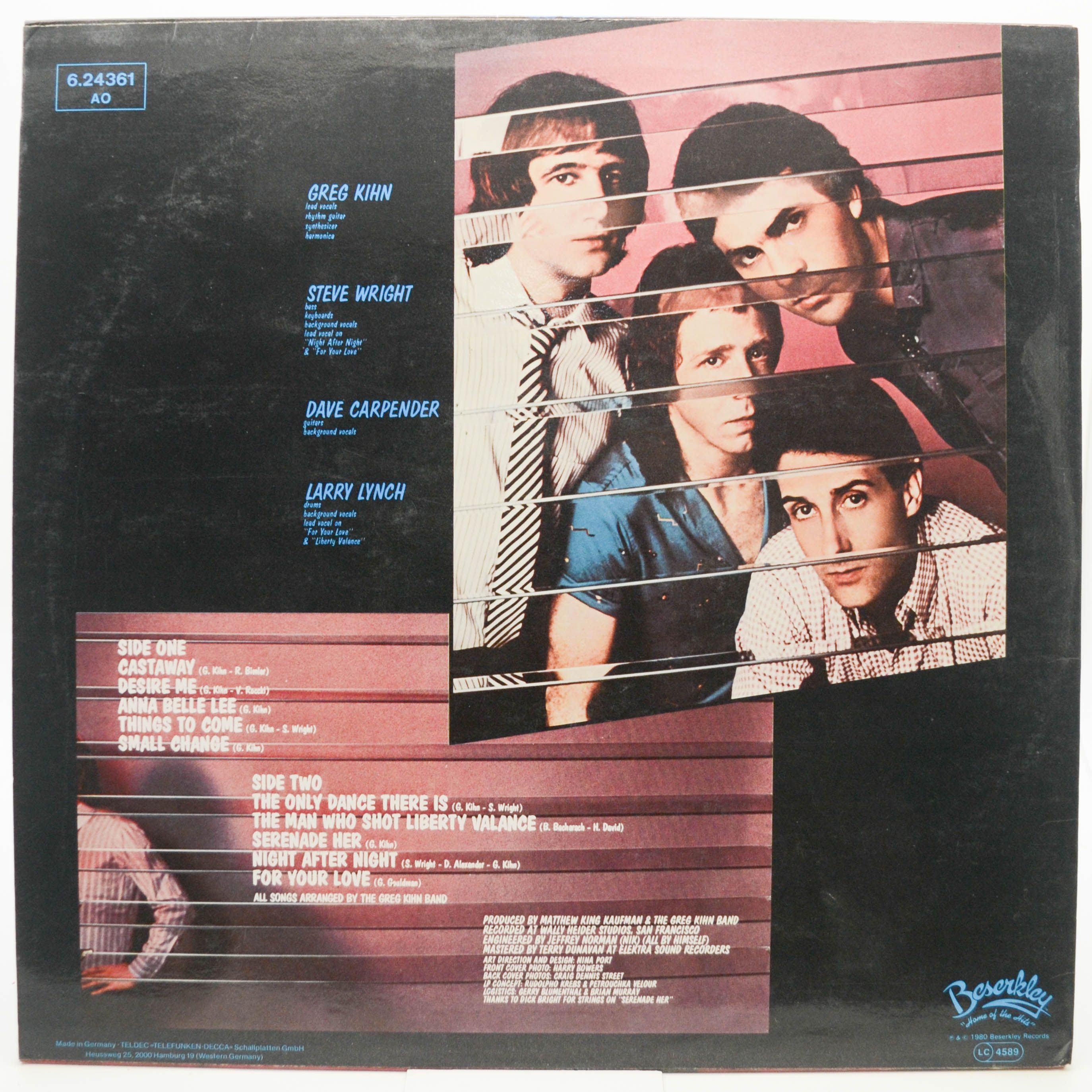 Виниловая пластинка Greg Kihn Band — Glass House Rock, 1980