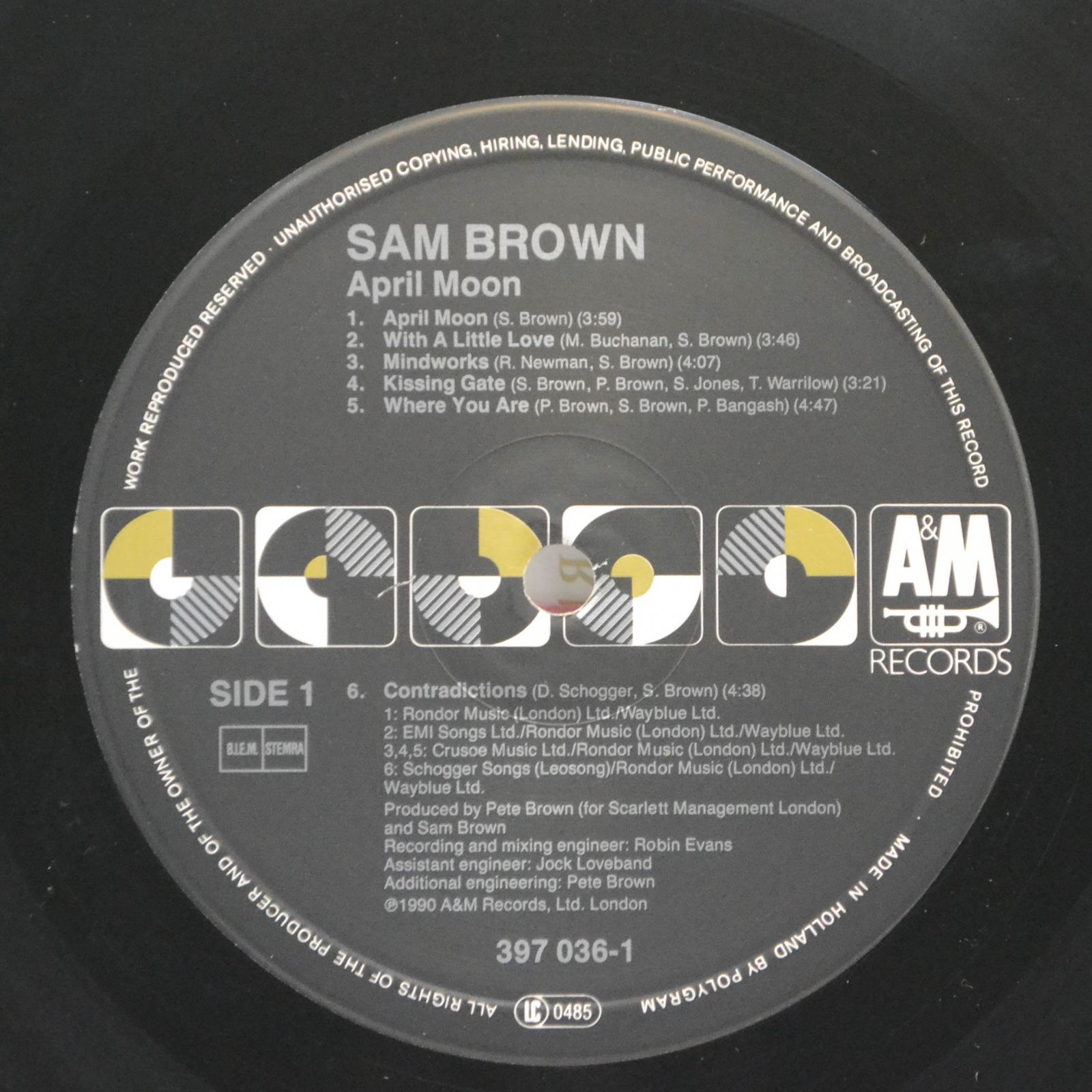 Sam Brown — April Moon, 1990