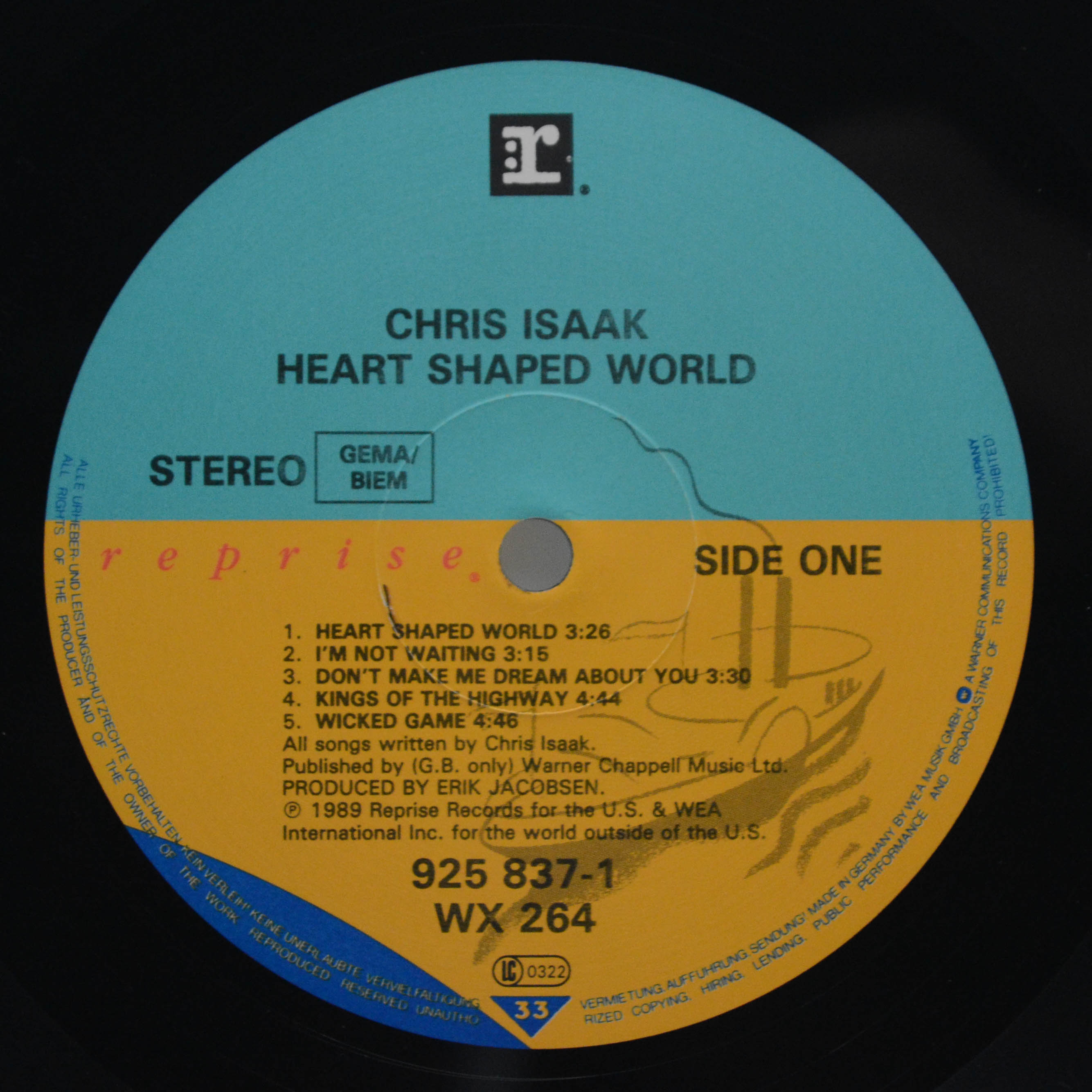 Chris Isaak — Heart Shaped World, 1989