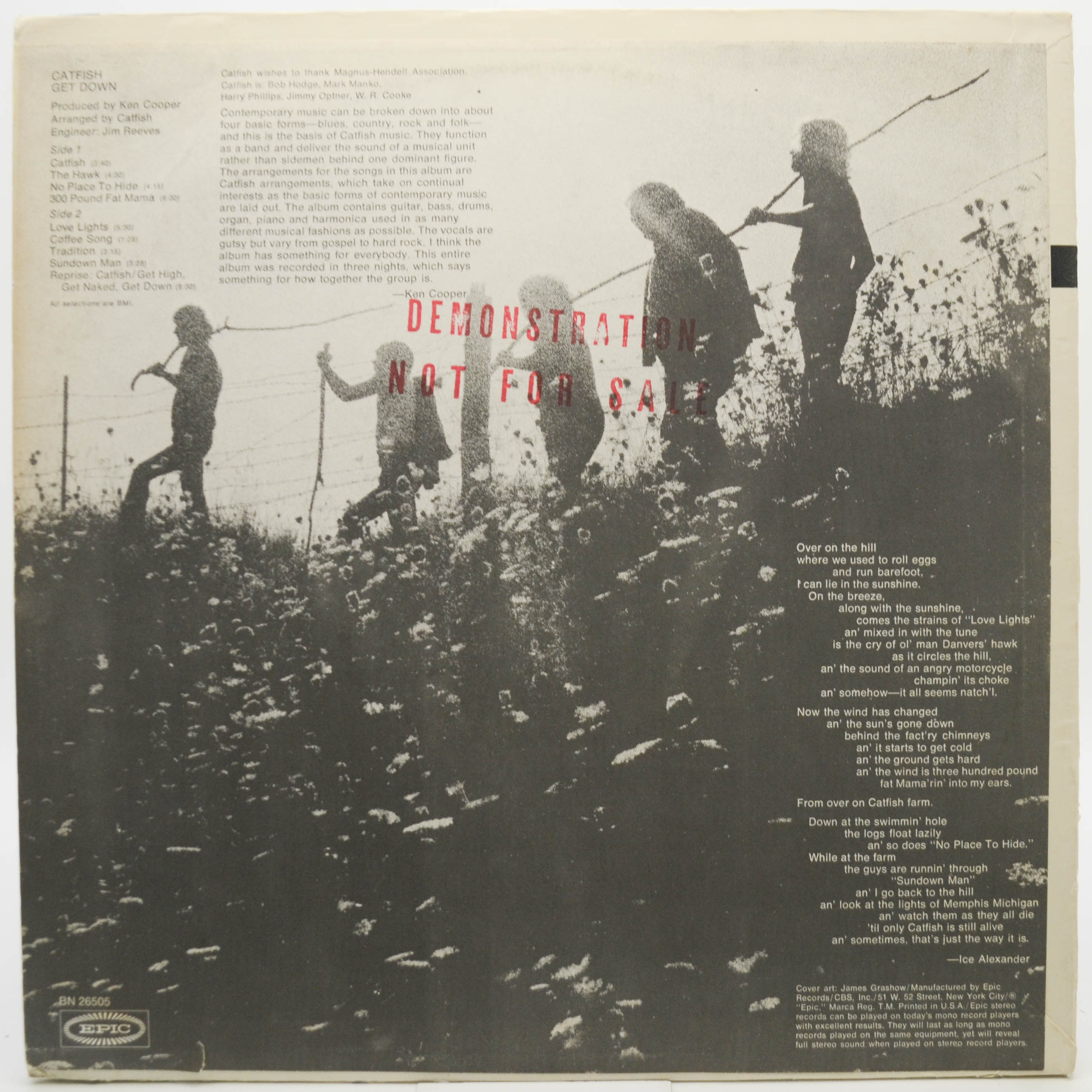 Catfish — Get Down (1-st, USA), 1969