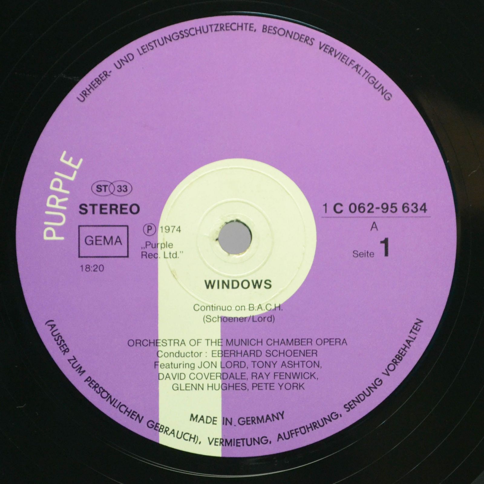 Jon Lord — Windows, 1974