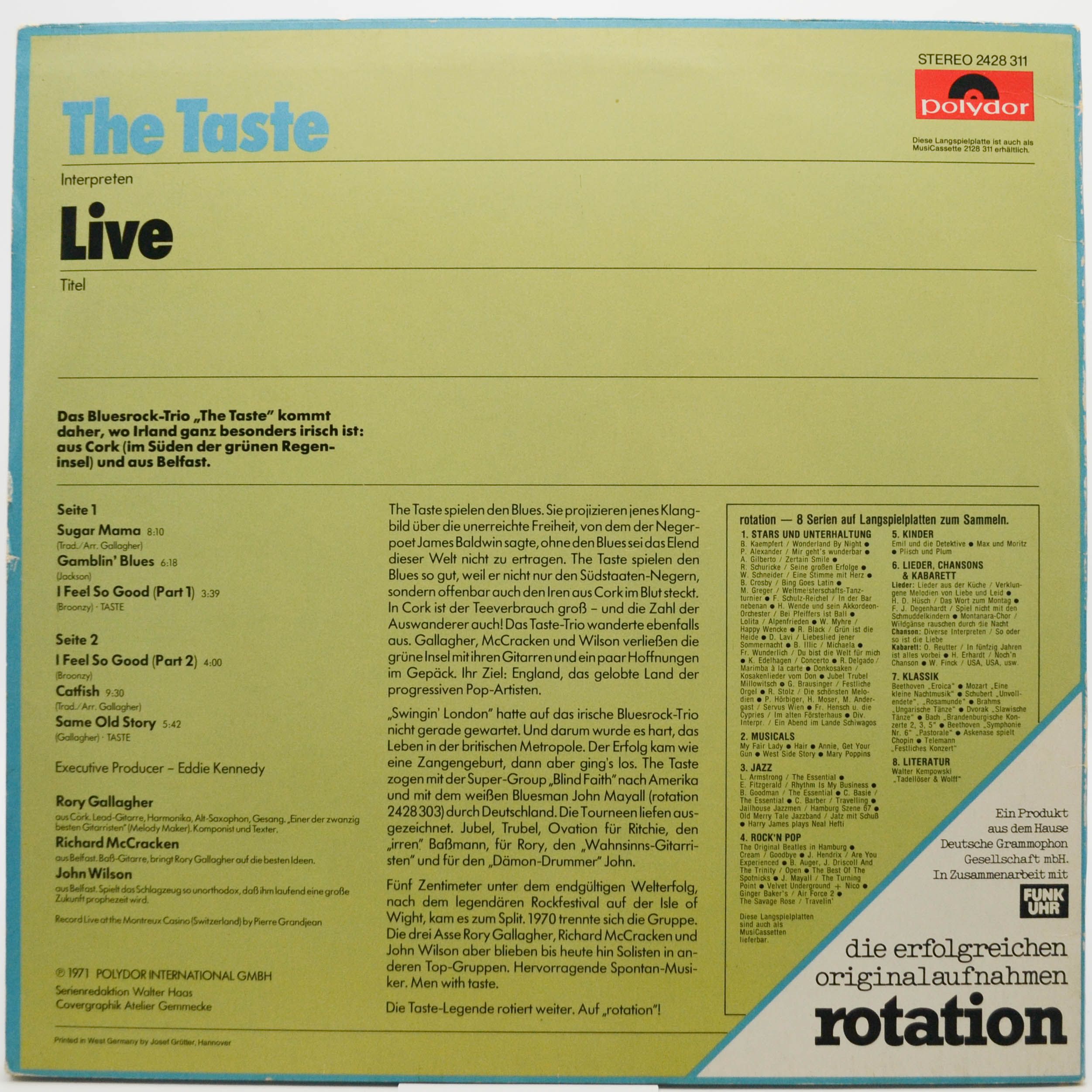 Taste — Live At The Isle Of Wight, 1971