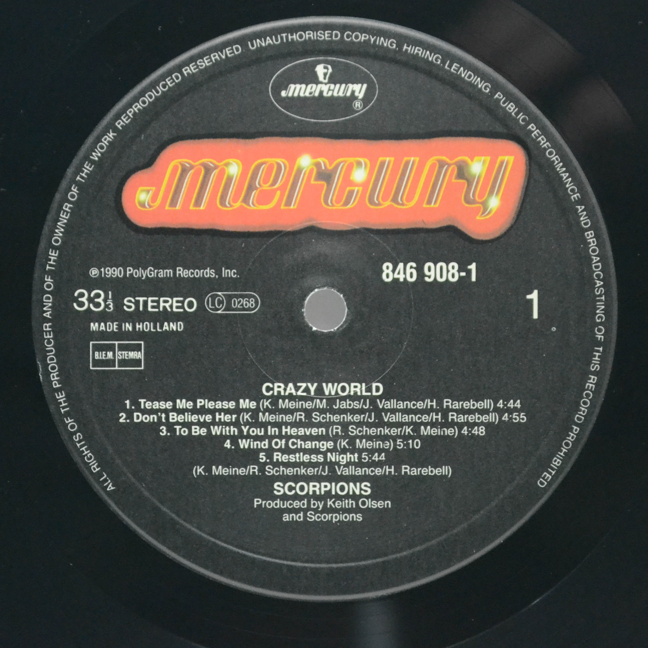 Scorpions — Crazy World, 1990