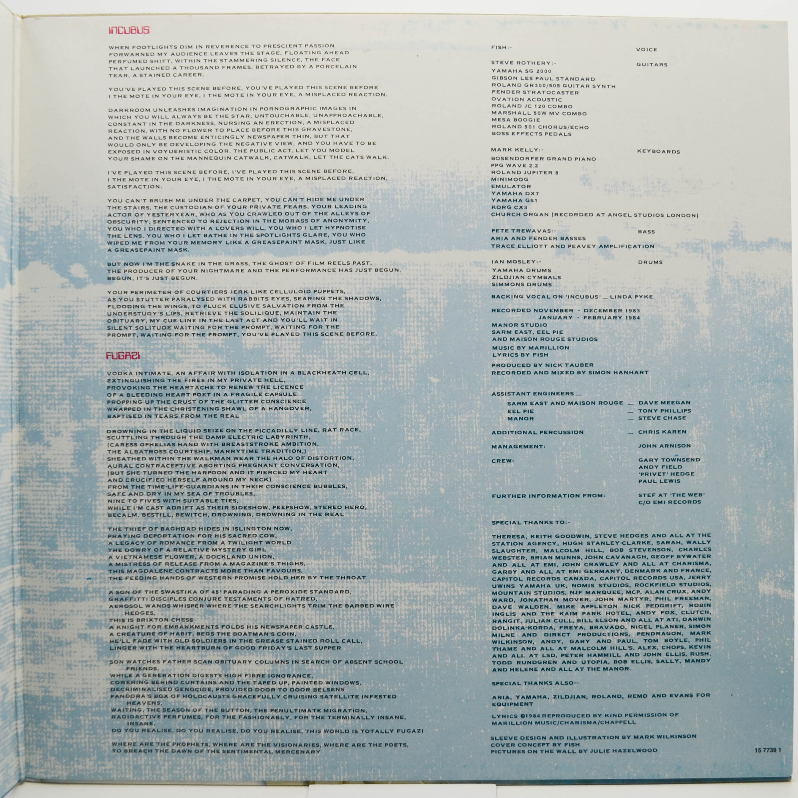 Marillion — Fugazi, 1984