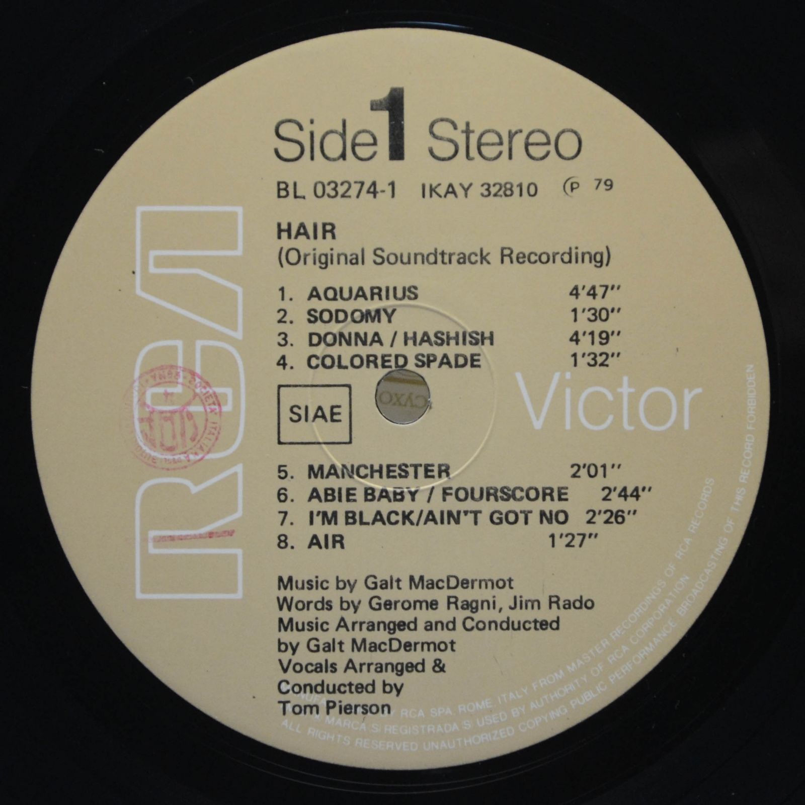 Galt MacDermot — Hair (Original Soundtrack Recording) (2LP), 1979