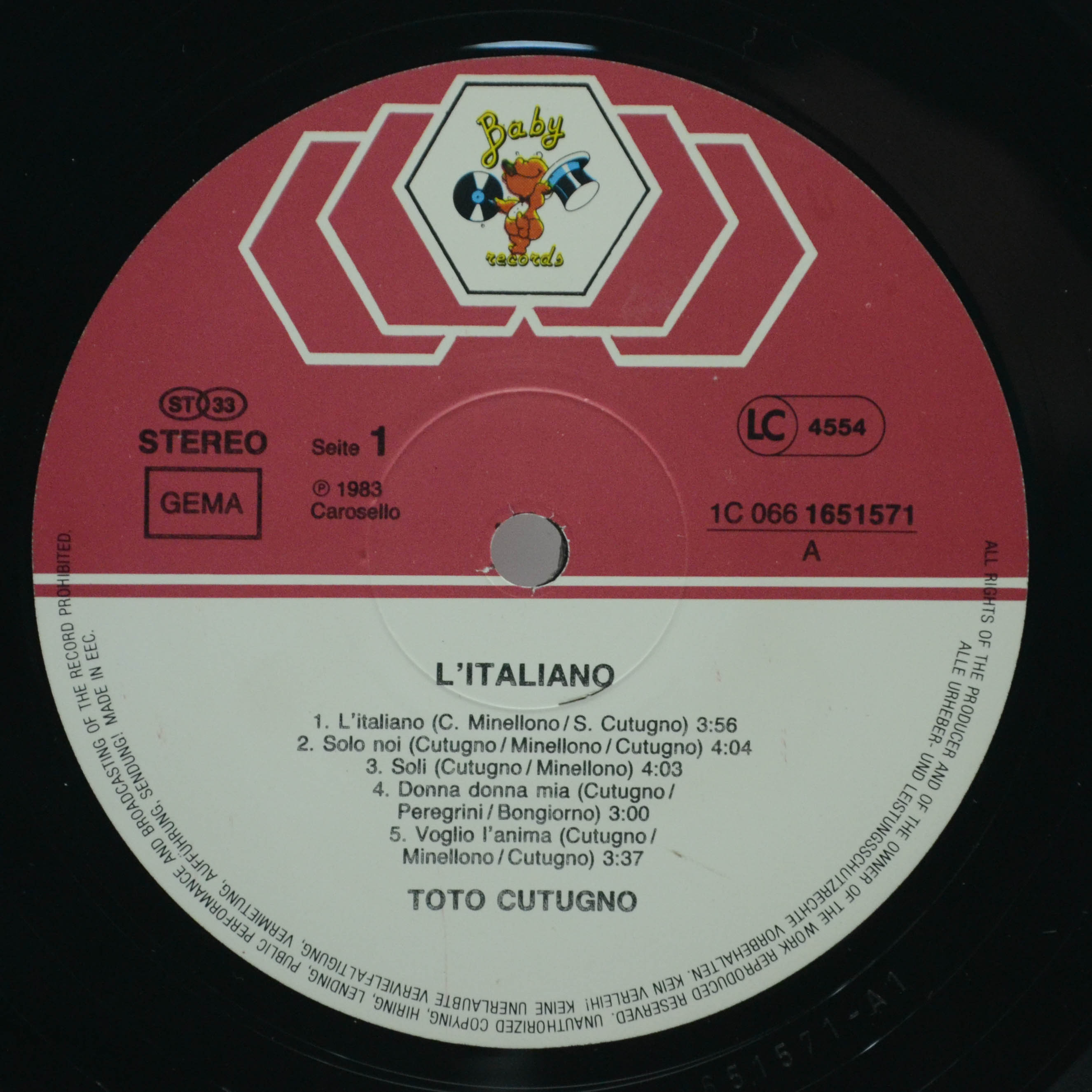 Toto Cutugno — L'Italiano, 1983