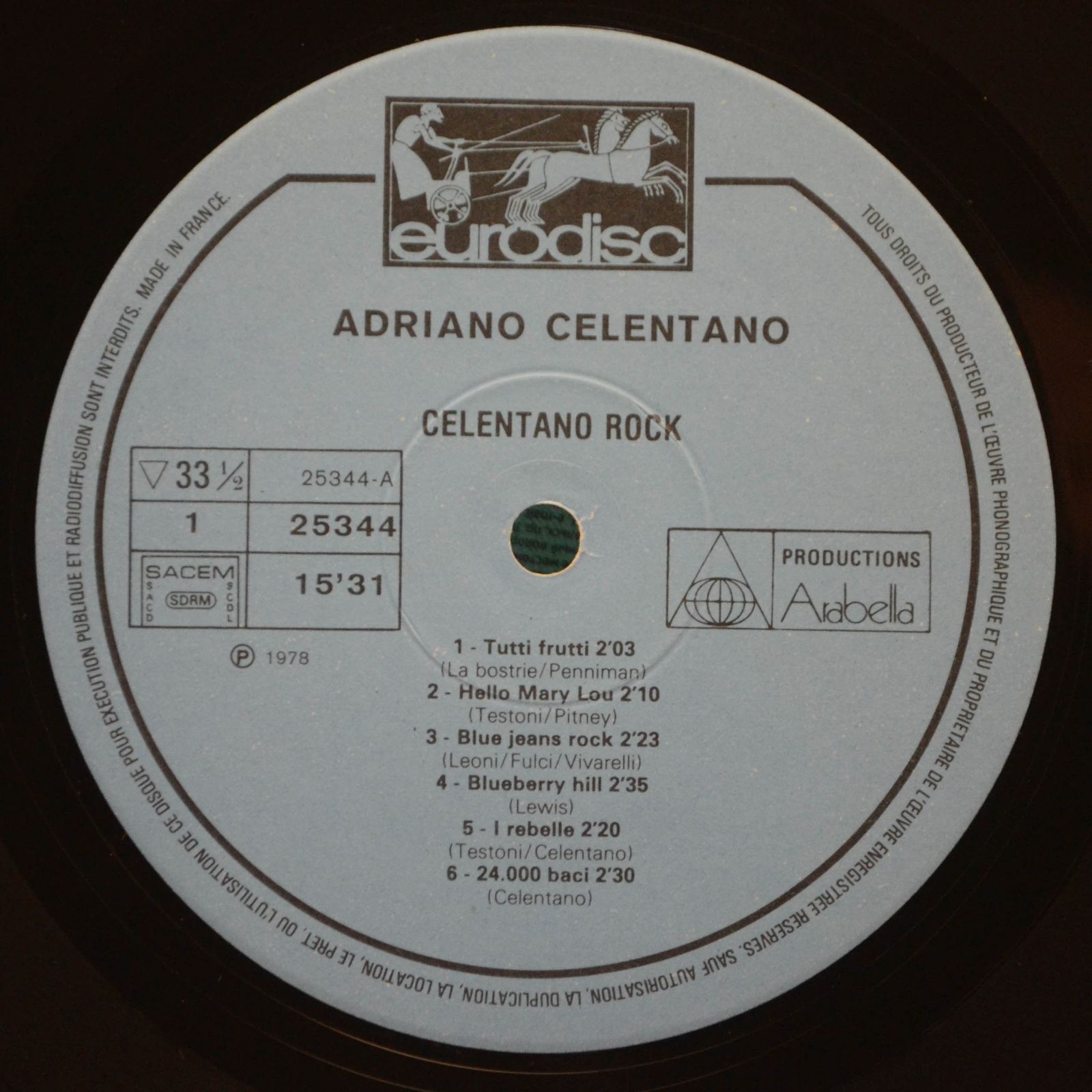 Adriano Celentano — Celentano Rock, 1978