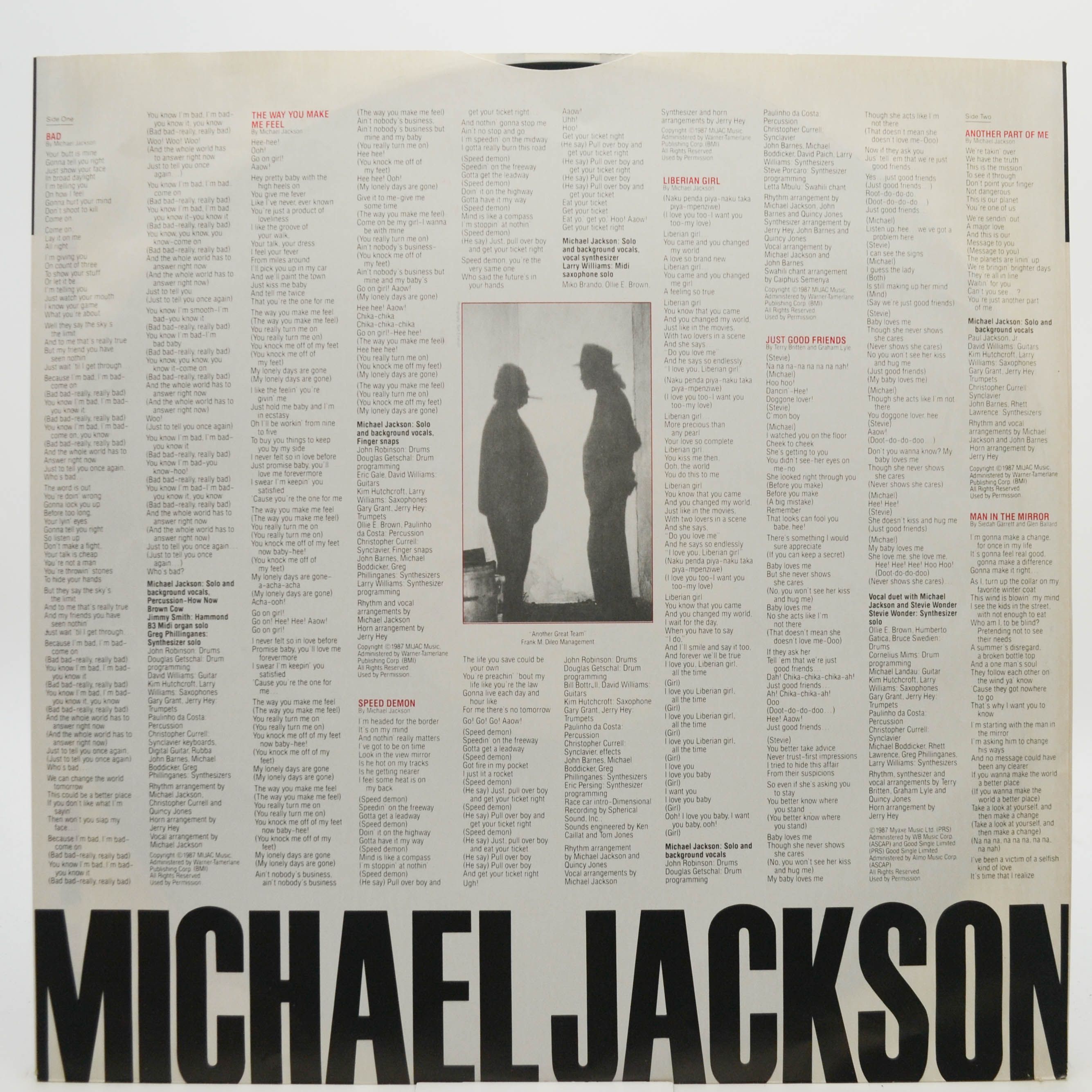 Michael Jackson — Bad, 1987