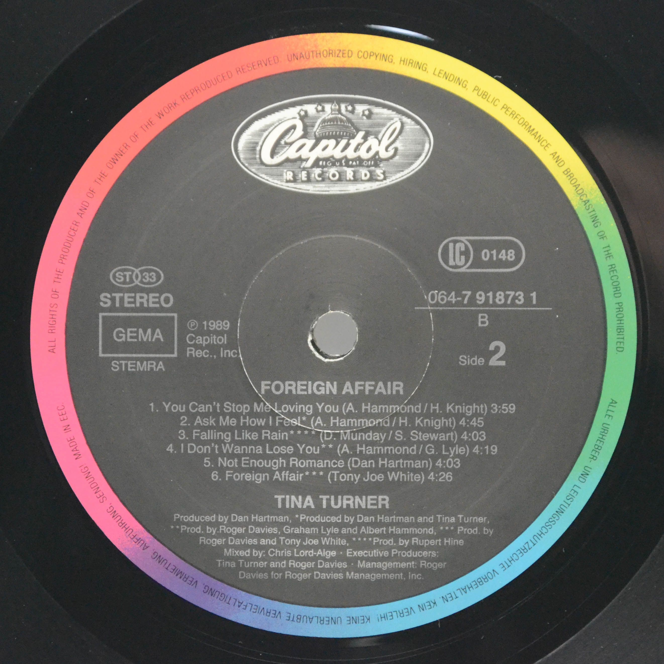 Tina Turner — Foreign Affair, 1989