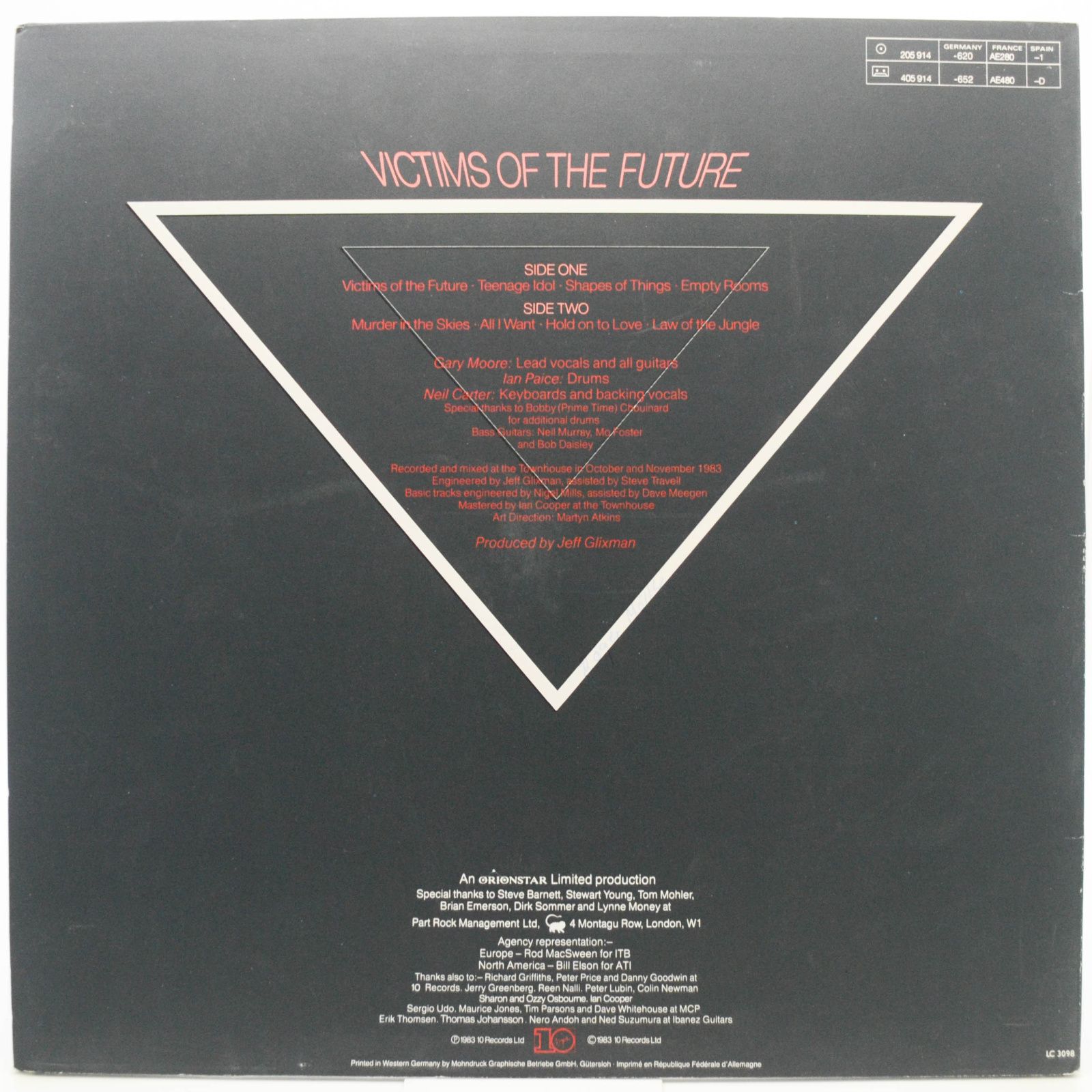 Gary Moore — Victims Of The Future, 1984