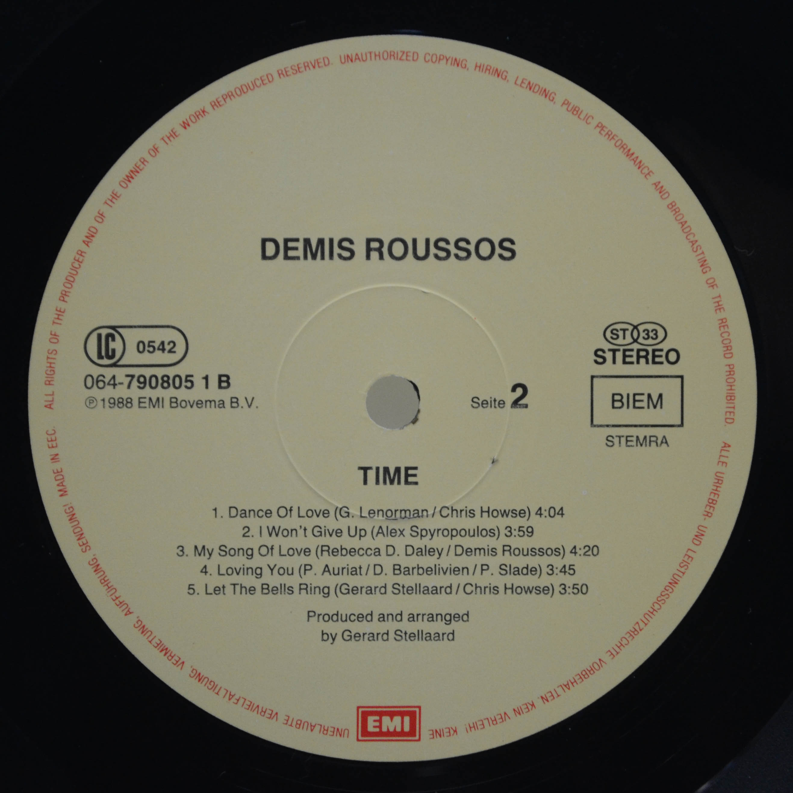Demis Roussos — Time, 1988