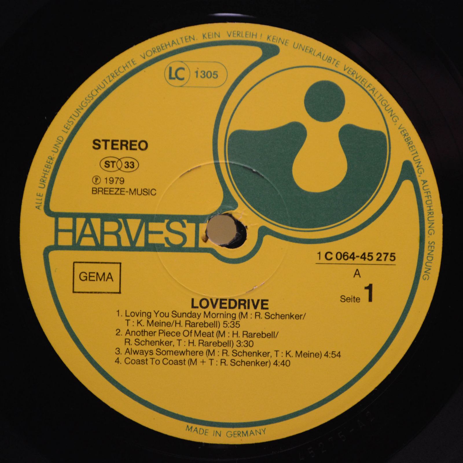 Scorpions — Lovedrive (Germany), 1979