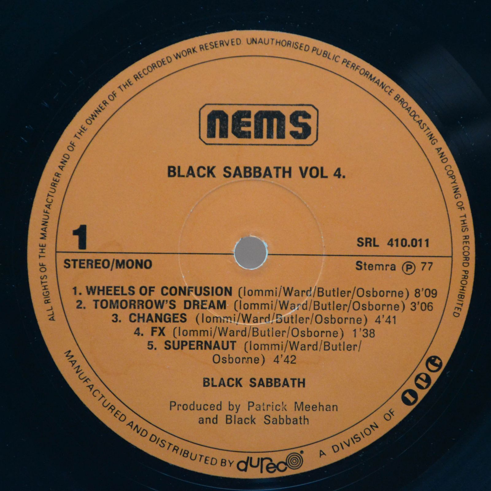 Black Sabbath — Black Sabbath Vol 4 (booklet), 1972