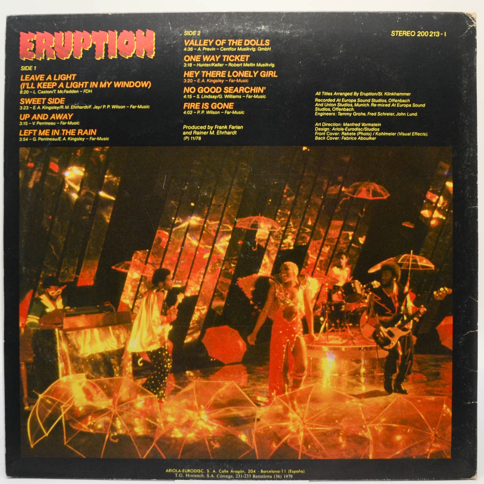 Eruption — Leave A Light, 1979