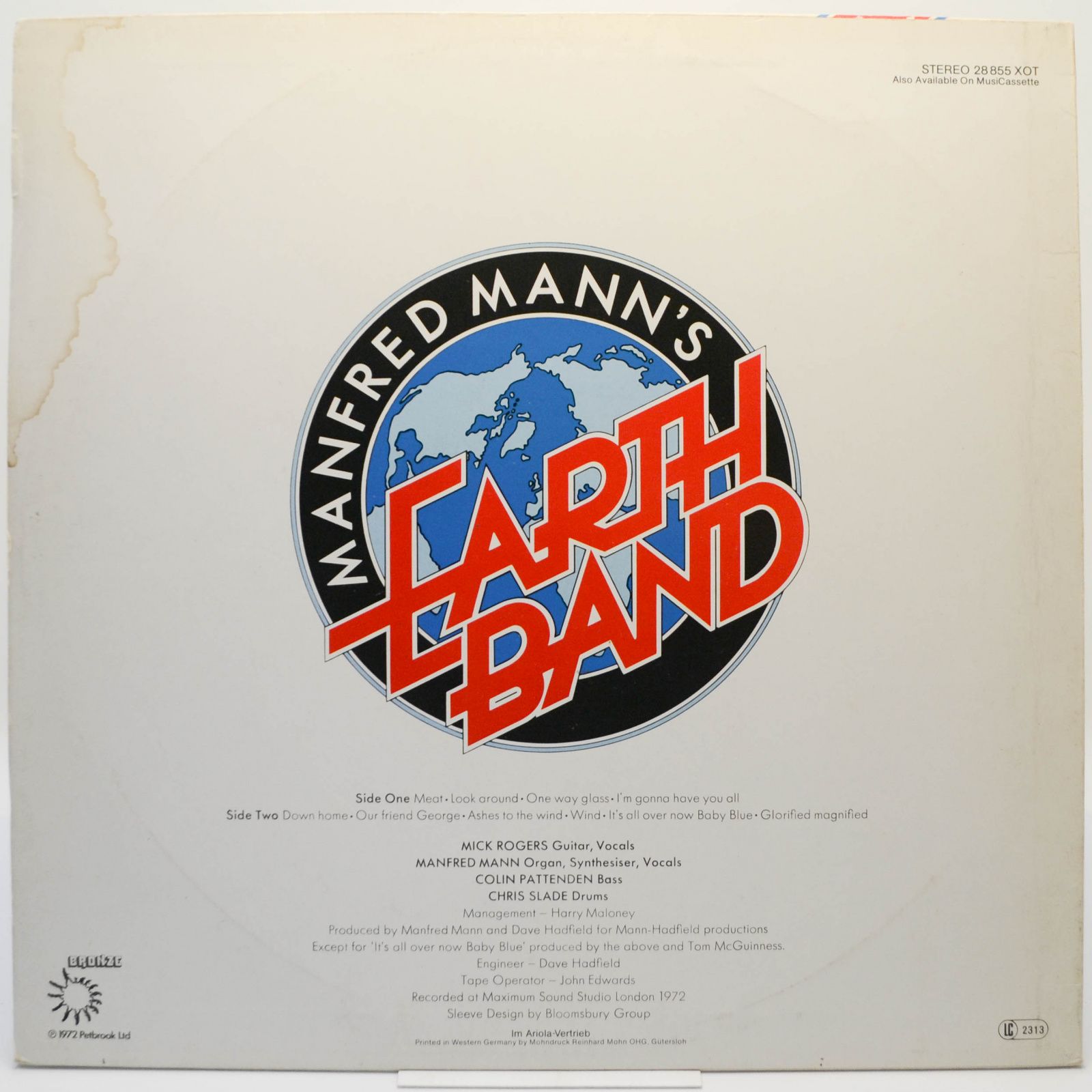 Manfred Mann's Earth Band — Glorified Magnified, 1972