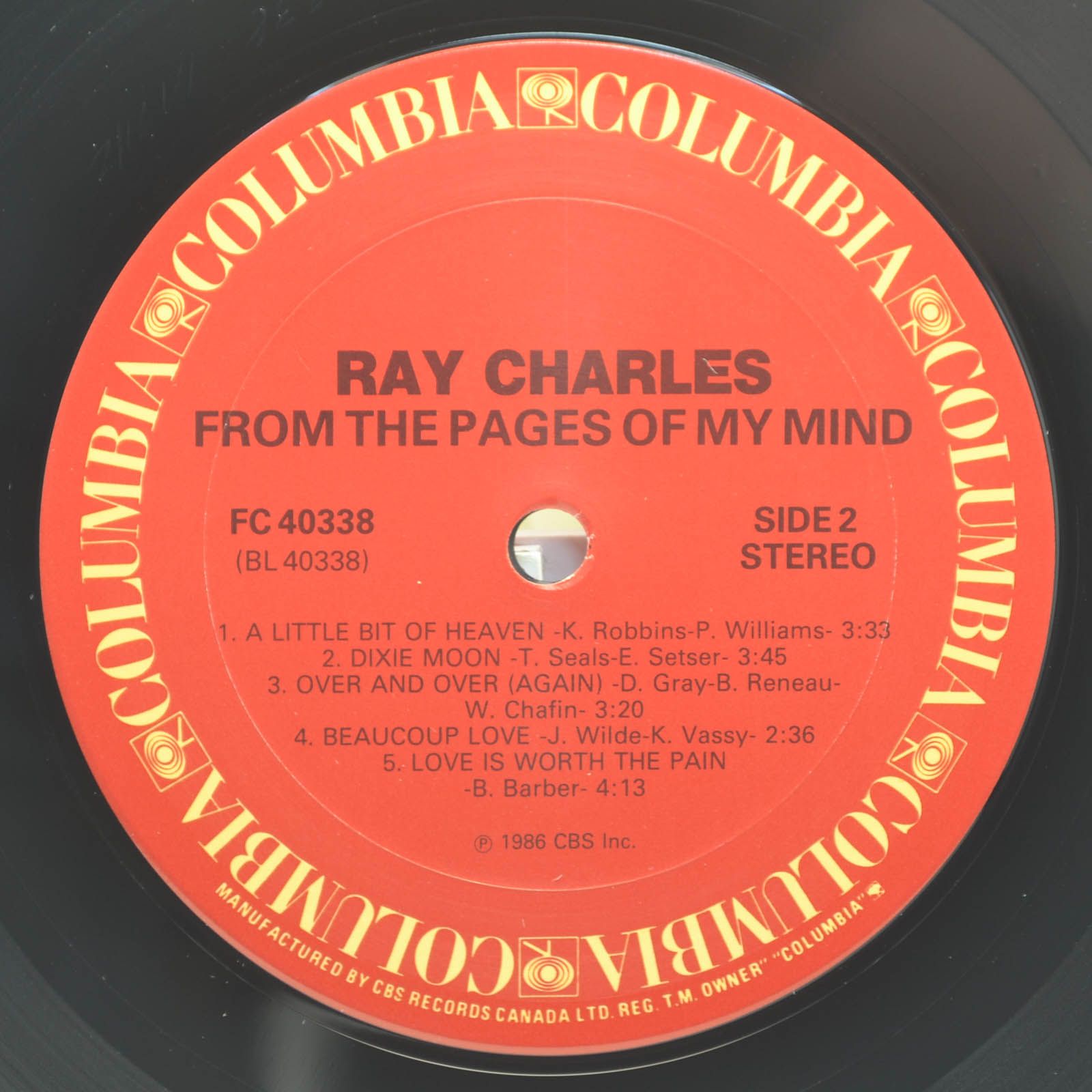 Ray Charles — From The Pages Of My Mind, 1986