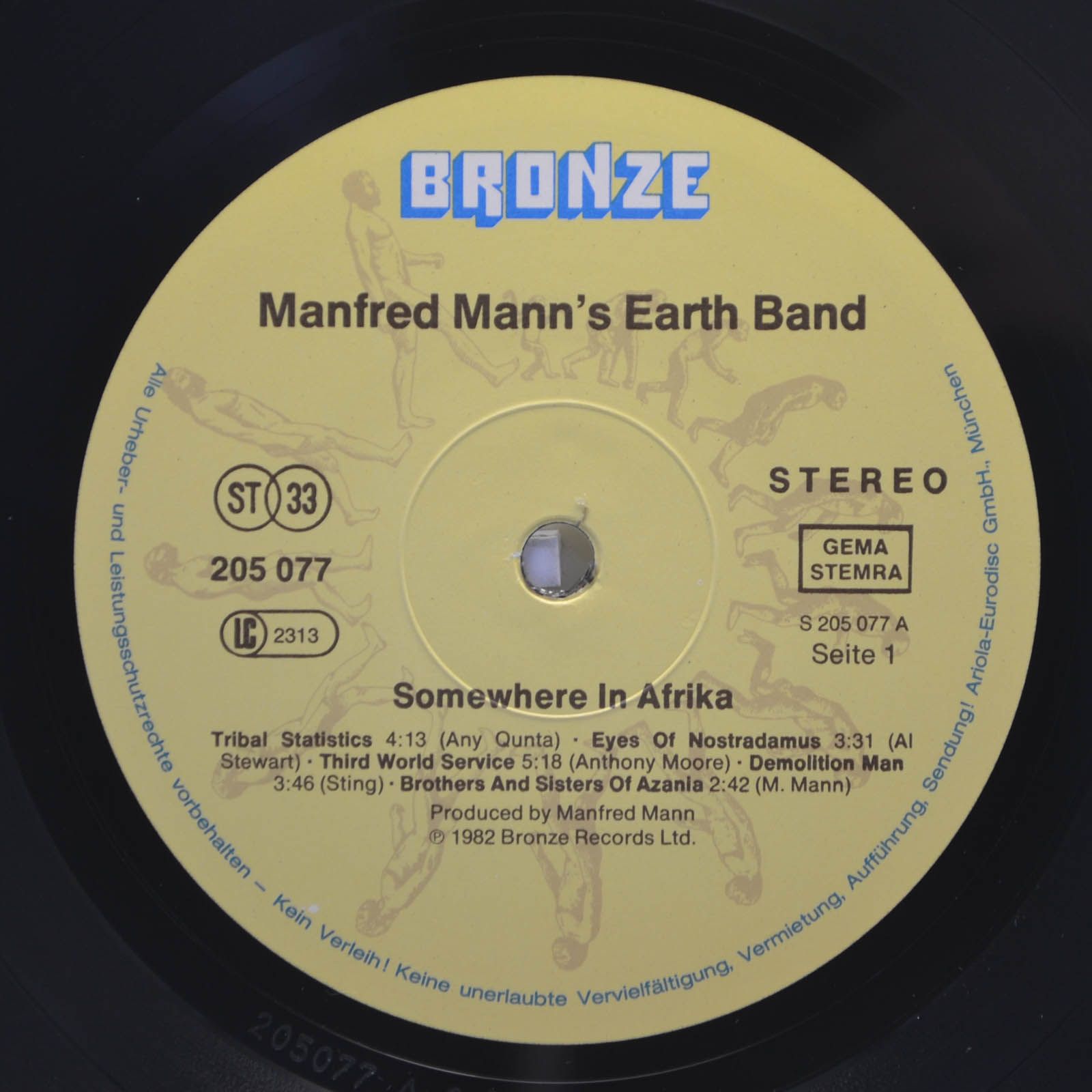 Manfred Mann's Earth Band — Somewhere In Afrika, 1982