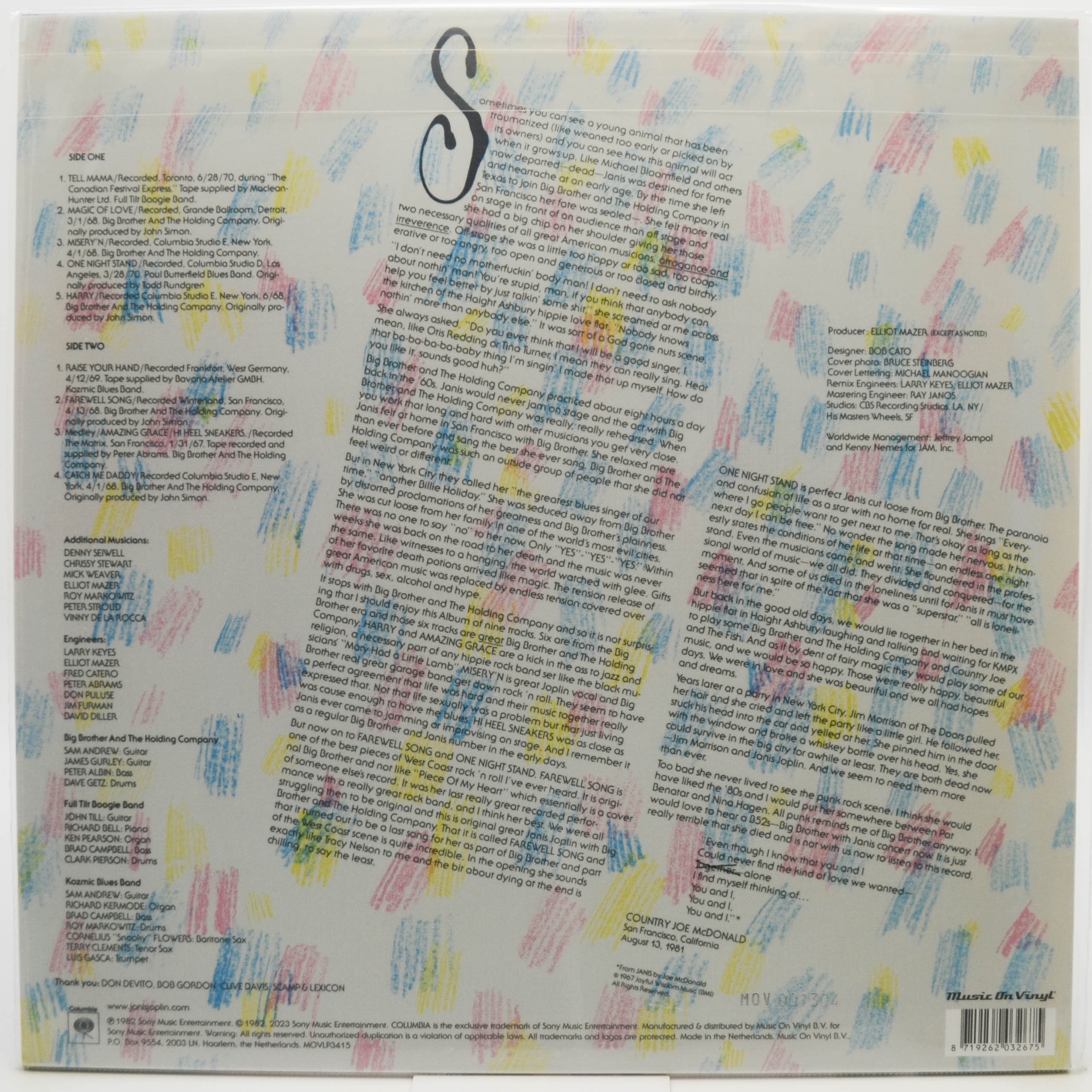 Janis Joplin — Farewell Song, 1982