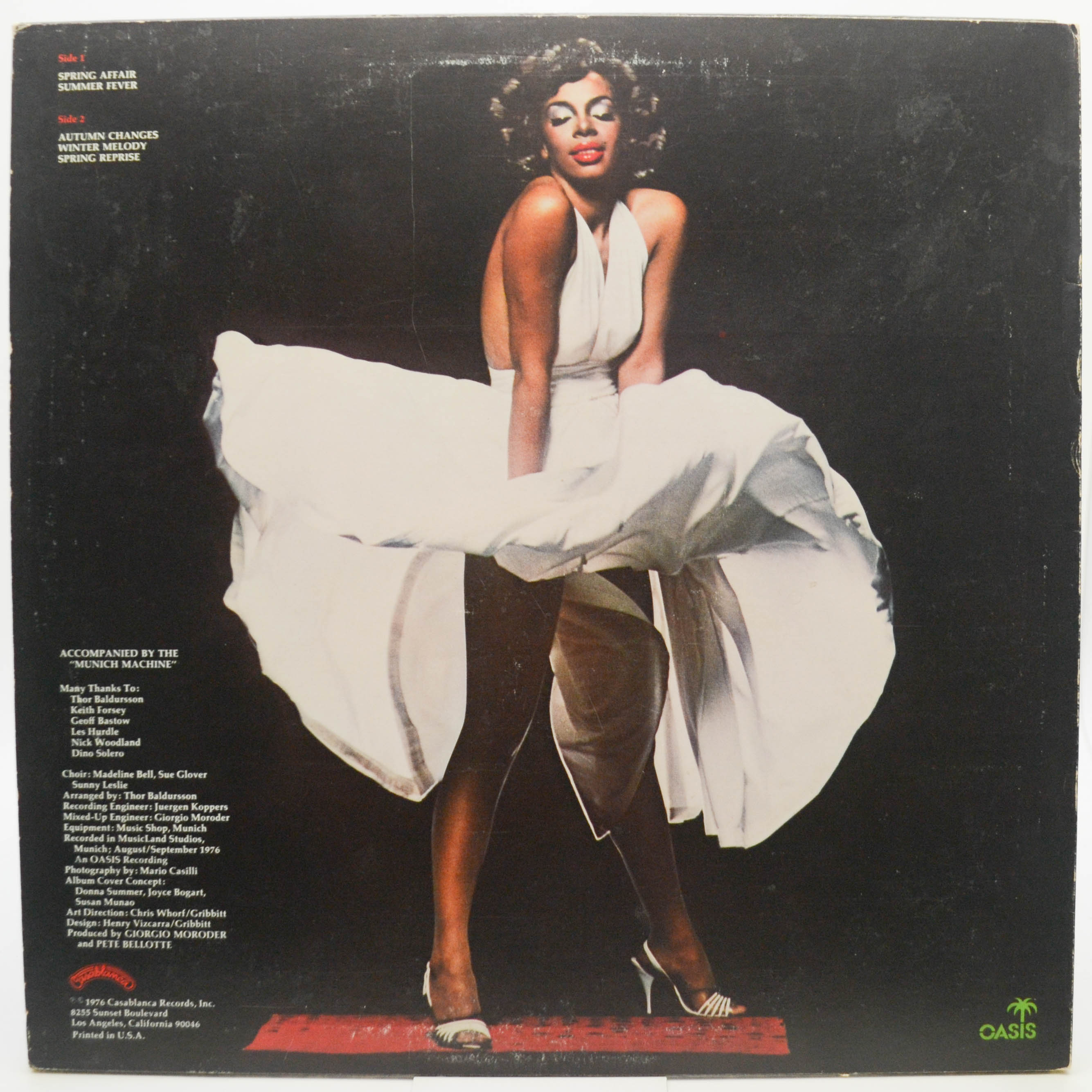 Donna Summer — Four Seasons Of Love (1-st, USA, poster), 1976