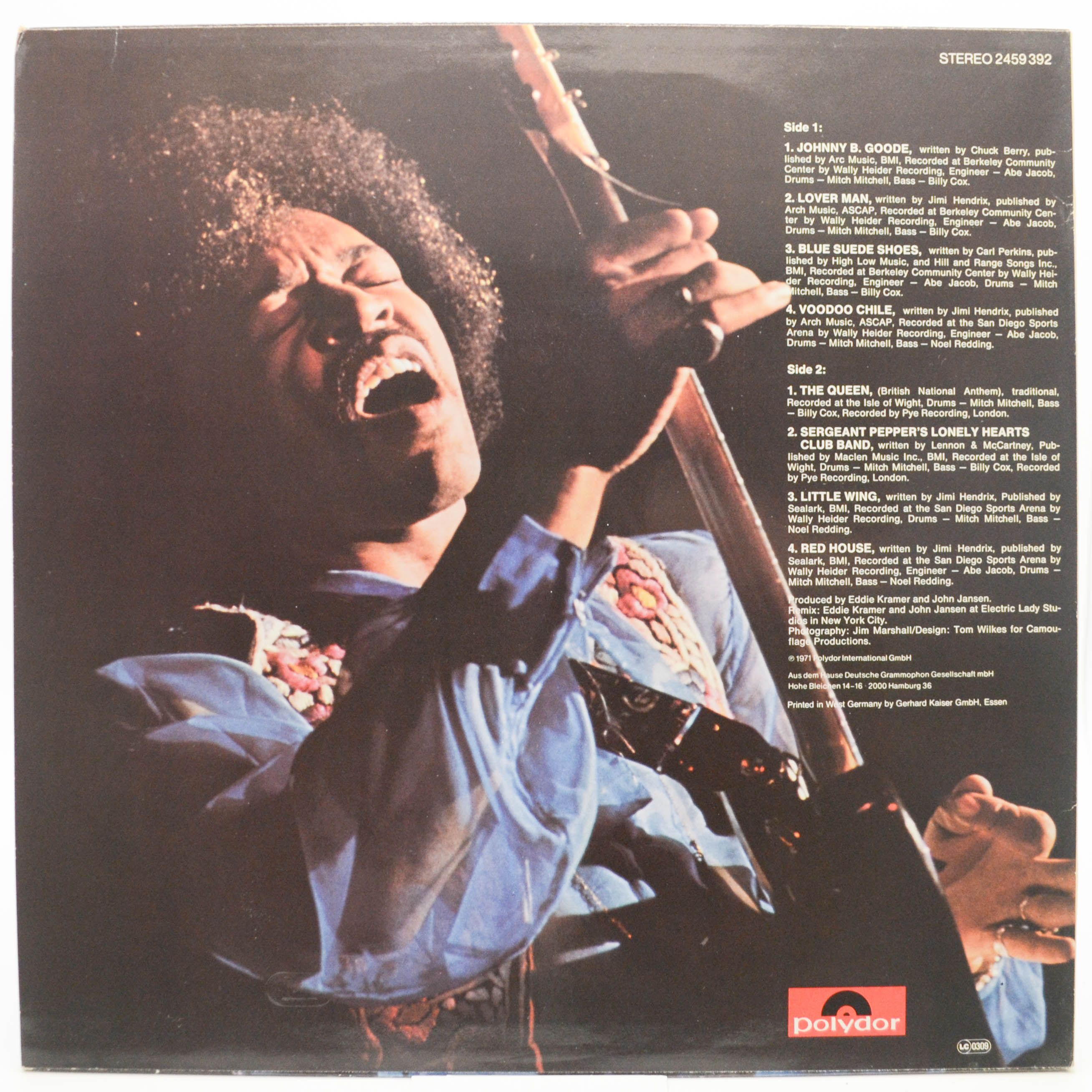 Jimi Hendrix — Hendrix In The West, 1980