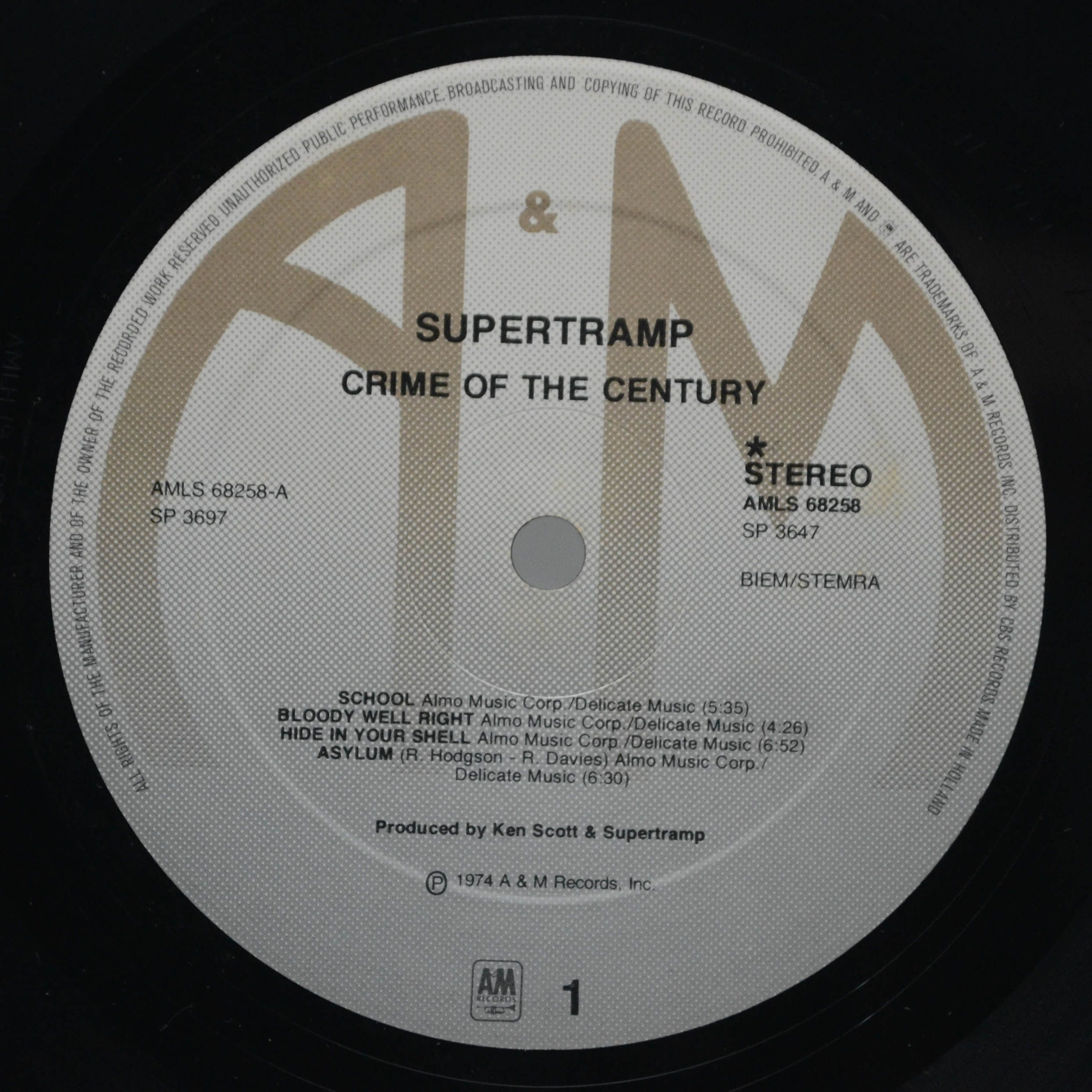 Supertramp — Crime Of The Century, 1974