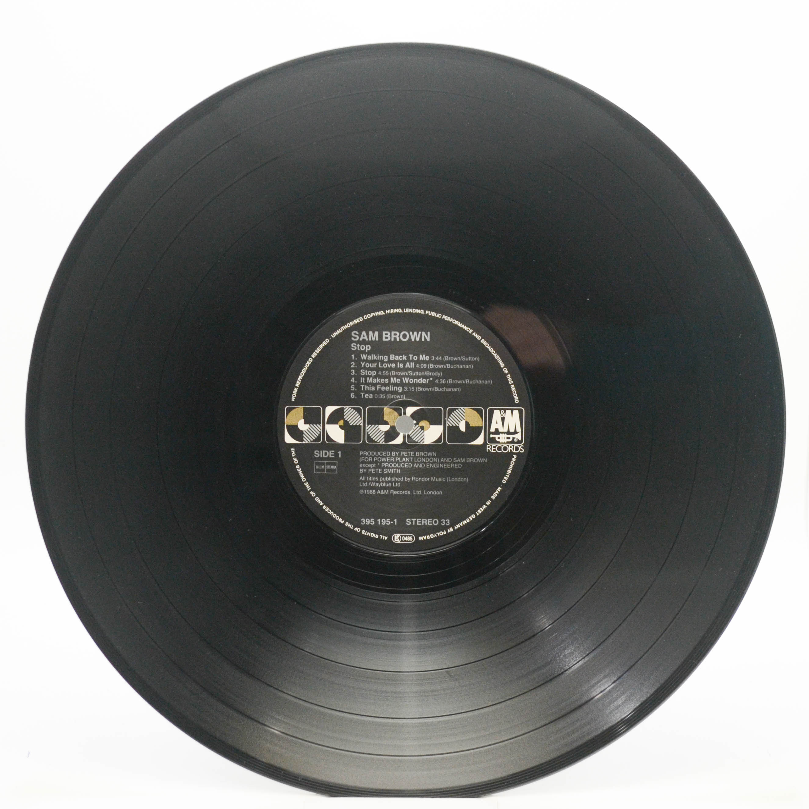 Sam Brown — Stop!, 1988