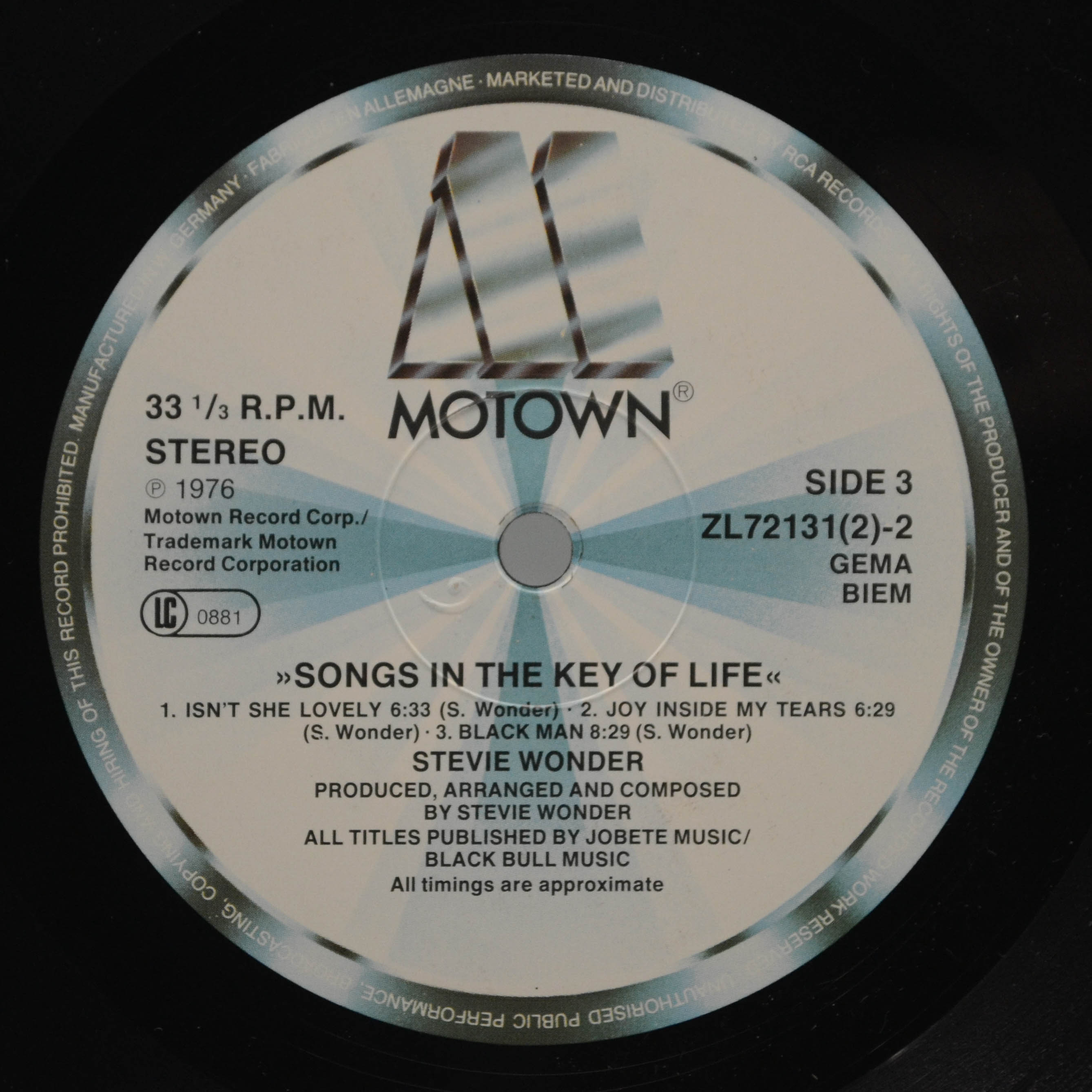 Stevie Wonder — Songs In The Key Of Life (2LP+7", booklet), 1976