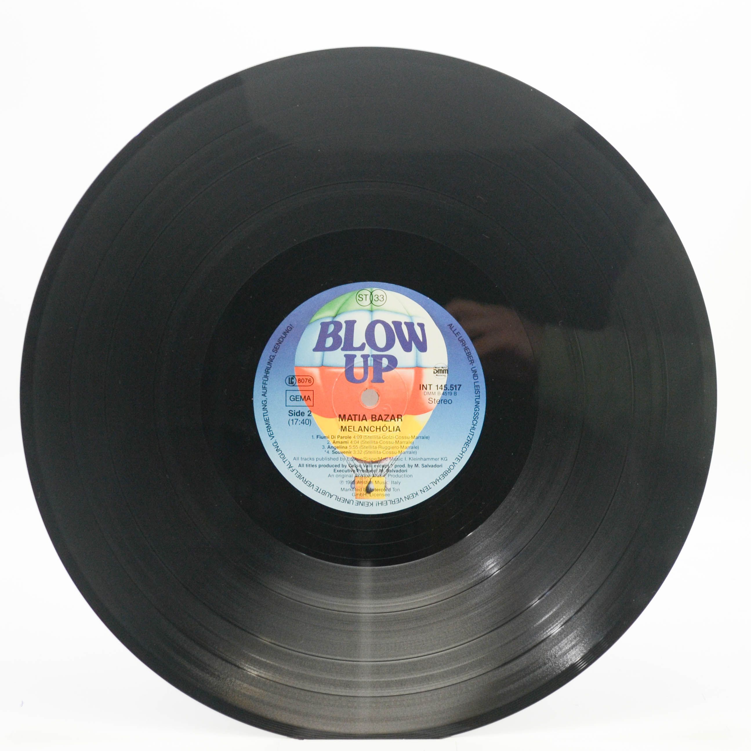 Matia Bazar — Melanchólia, 1986