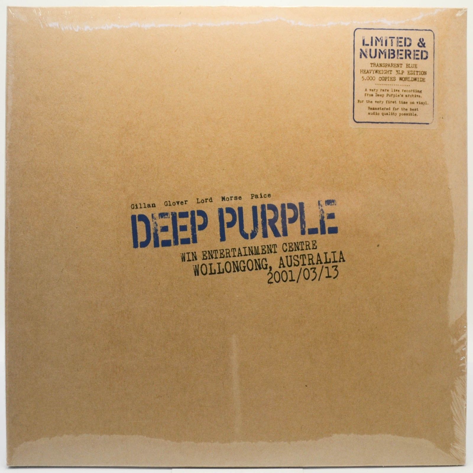 Deep Purple — Live In Wollongong 2001 (3LP), 2021