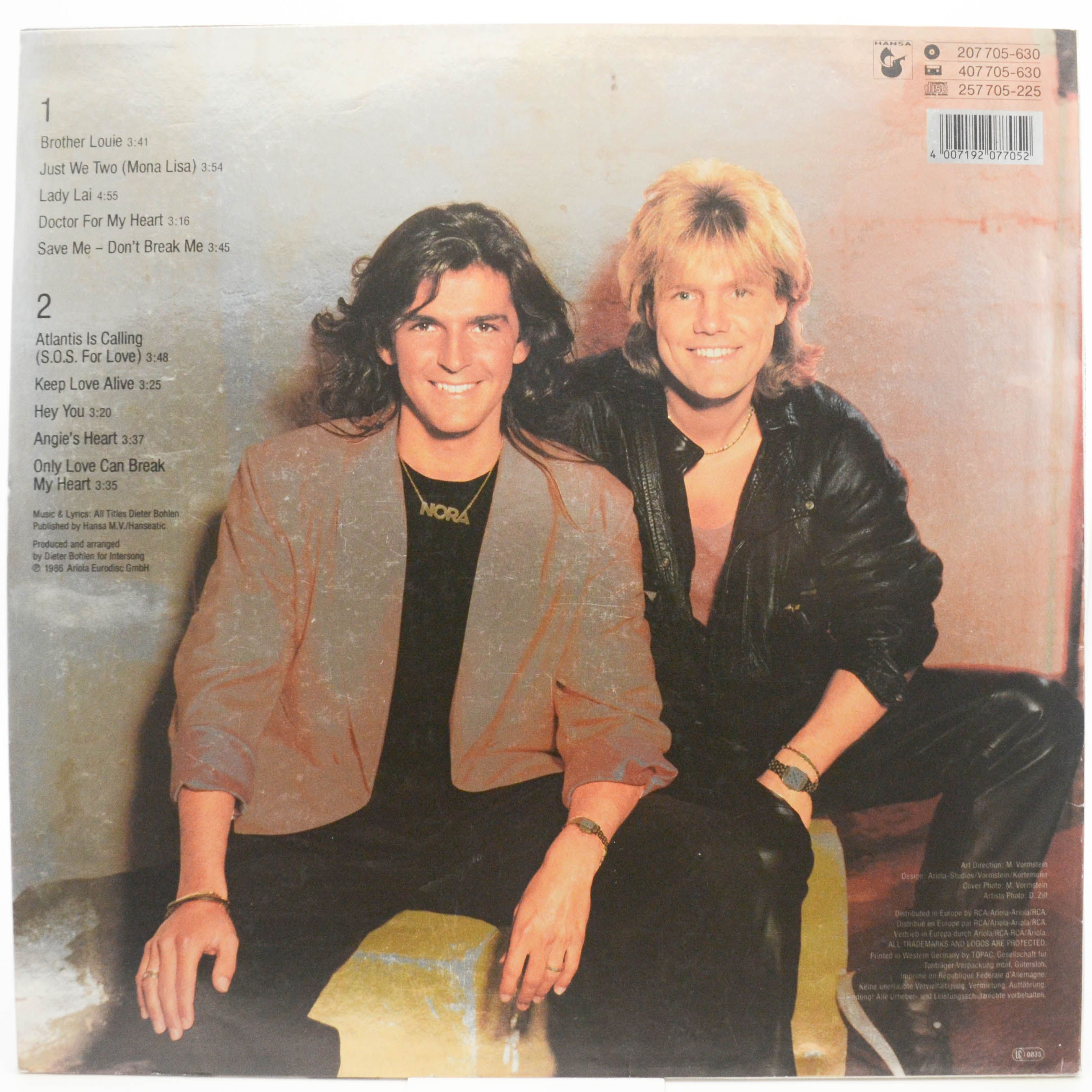 Modern Talking — Ready For Romance, 1986
