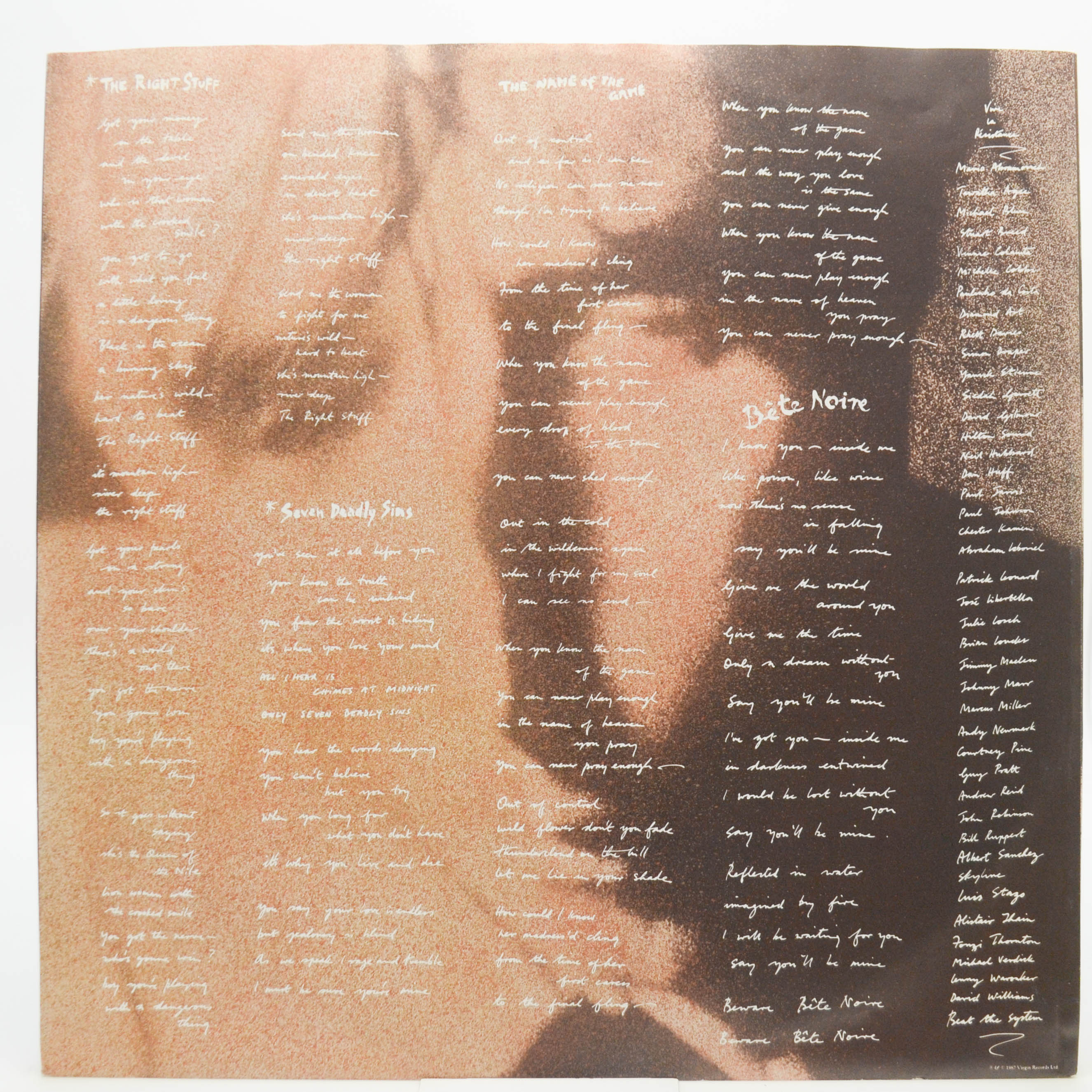 Bryan Ferry — Bête Noire, 1987