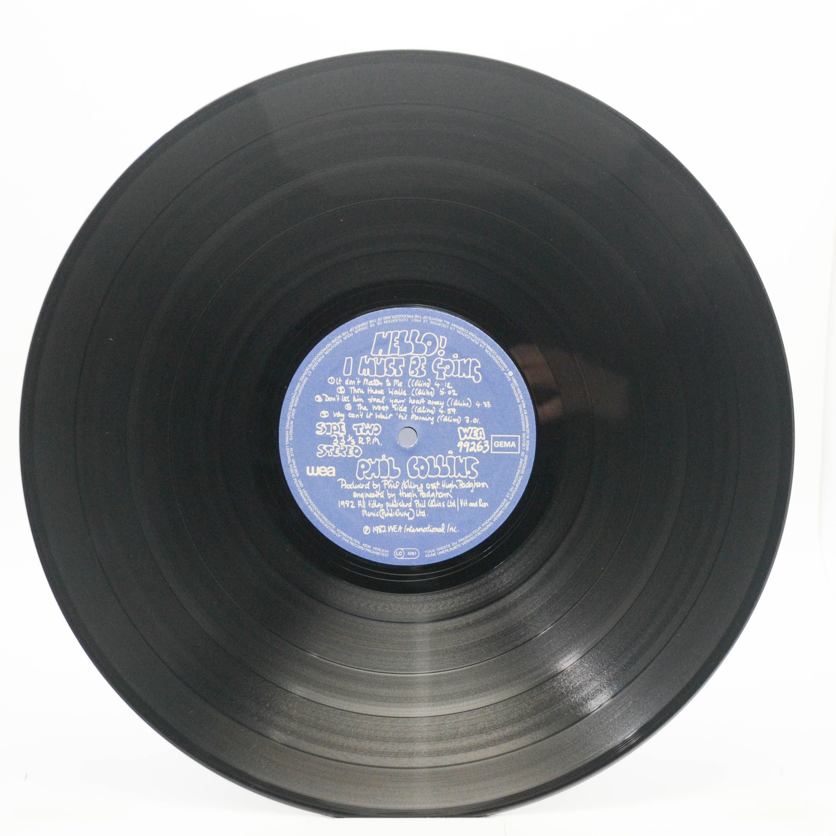 Phil Collins — Hello, I Must Be Going!, 1982