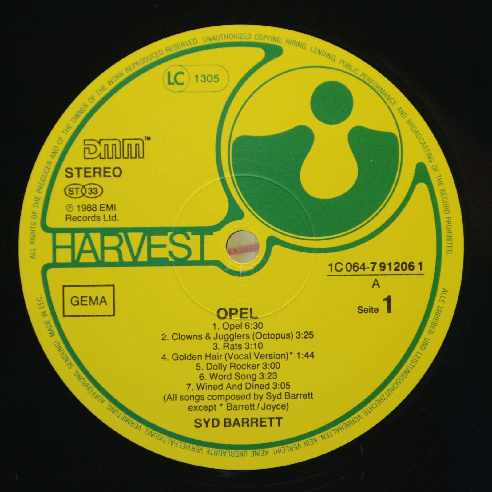 Syd Barrett — Opel, 1988