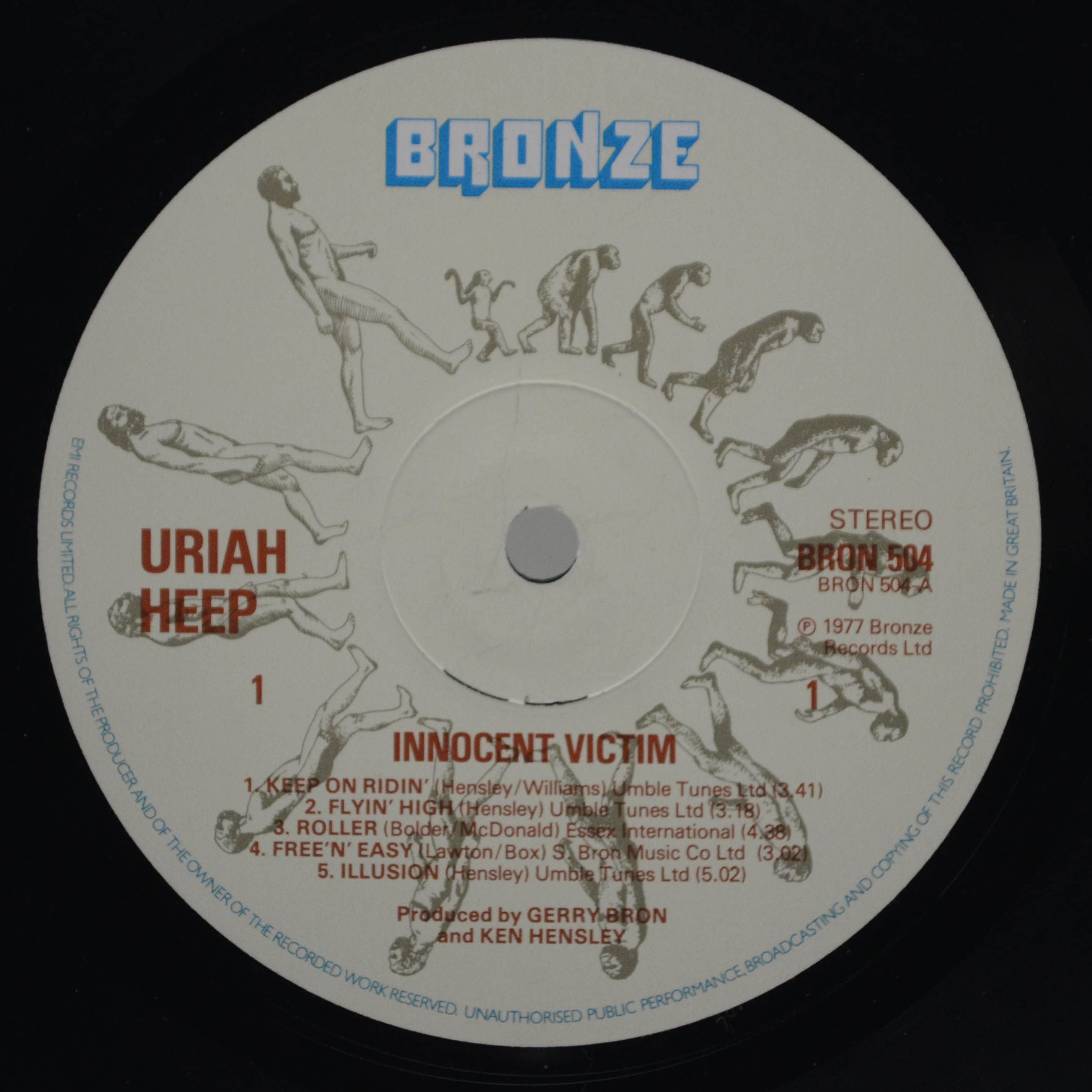 Uriah Heep — Innocent Victim (1-st, UK), 1977