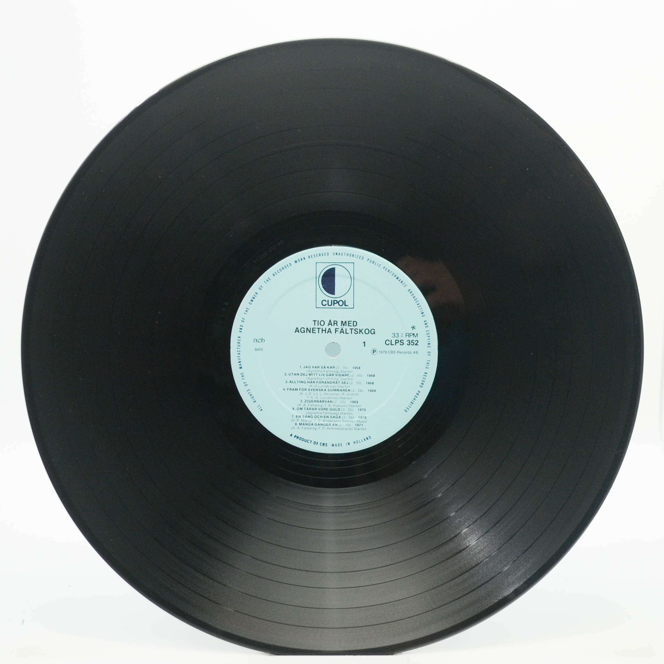 Виниловая пластинка Agnetha Fältskog — Tio År Med Agnetha (1-st, Sweden), 1979