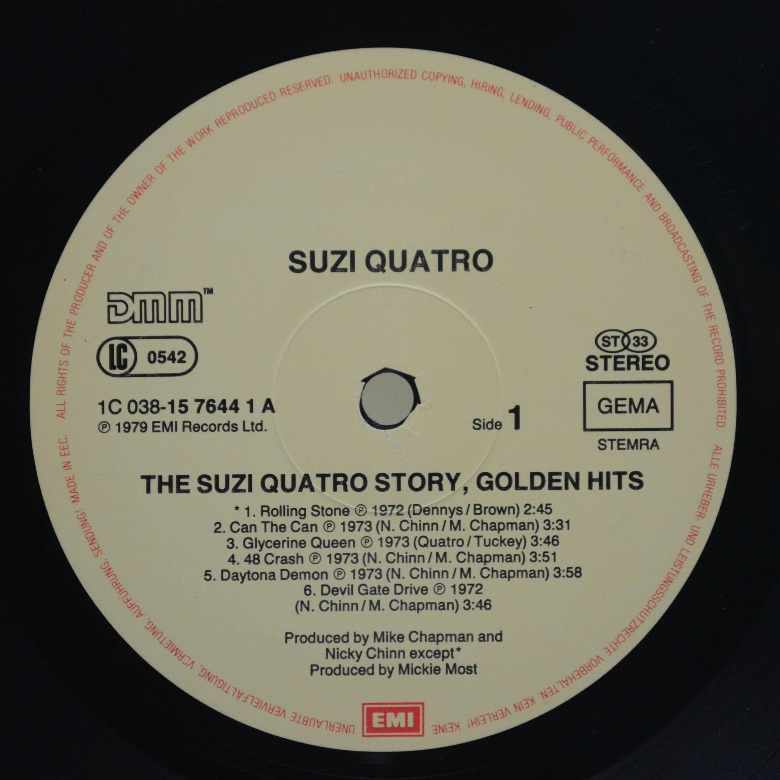 Suzi Quatro — The Suzi Quatro Story - 12 Golden Hits, 1975