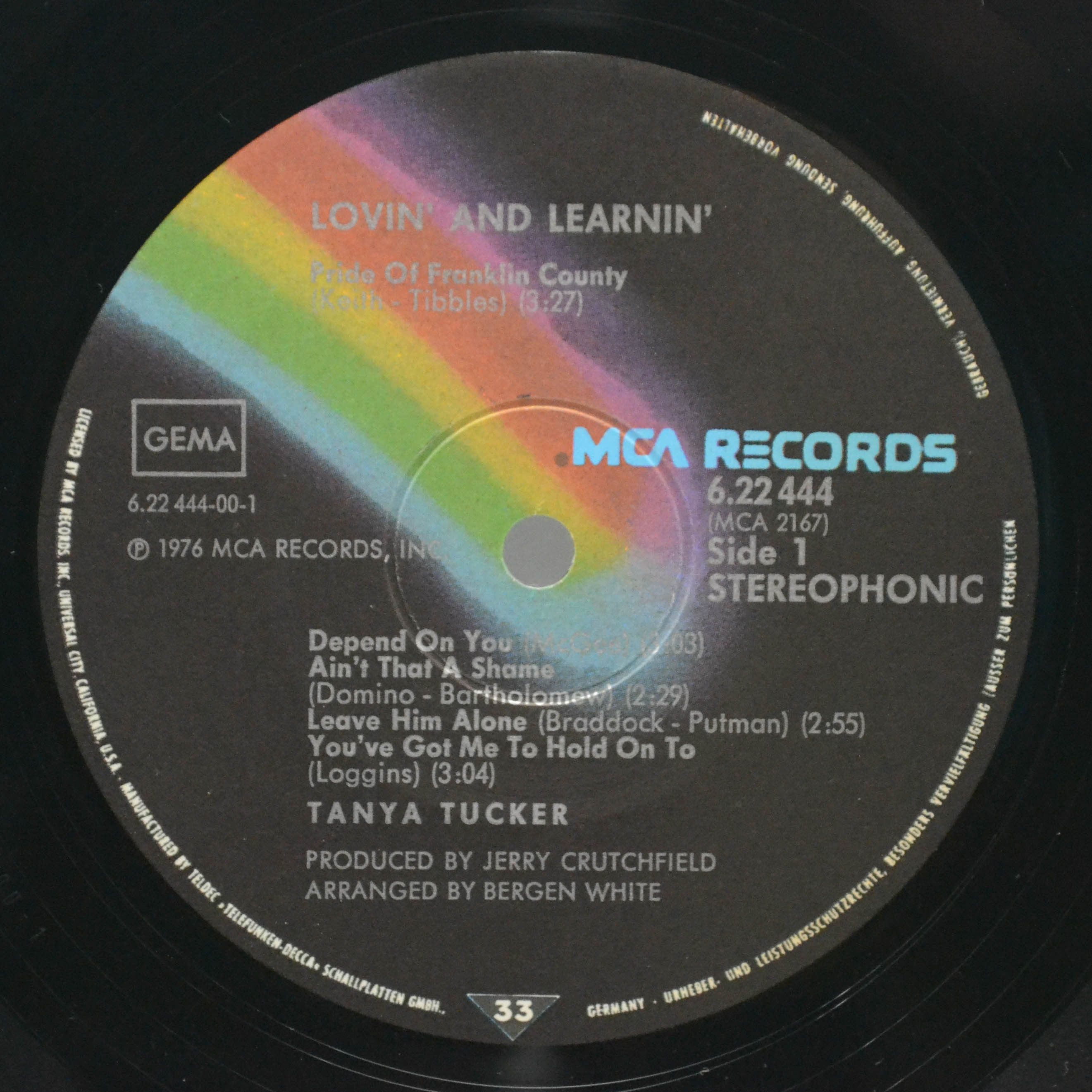 Tanya Tucker — Lovin' And Learnin', 1976