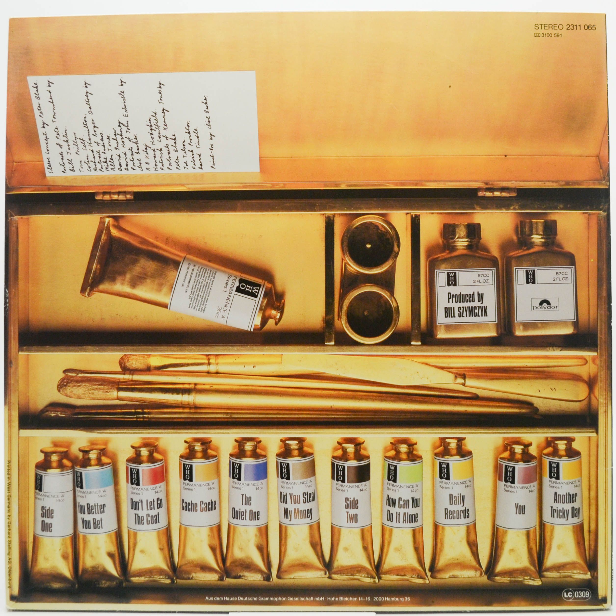 Who — Face Dances (poster), 1981