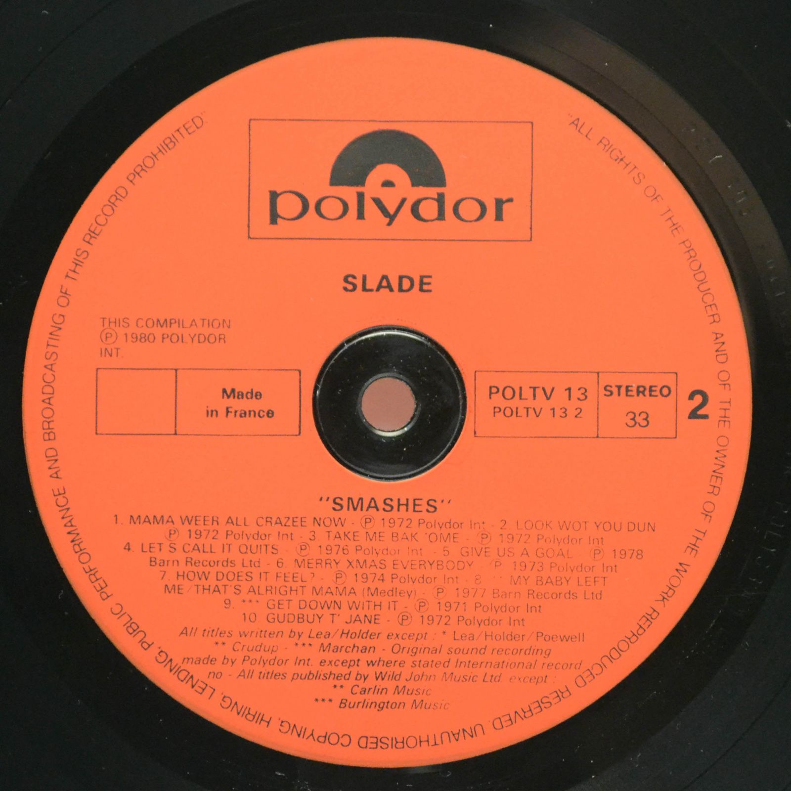Slade — Smashes (UK), 1980