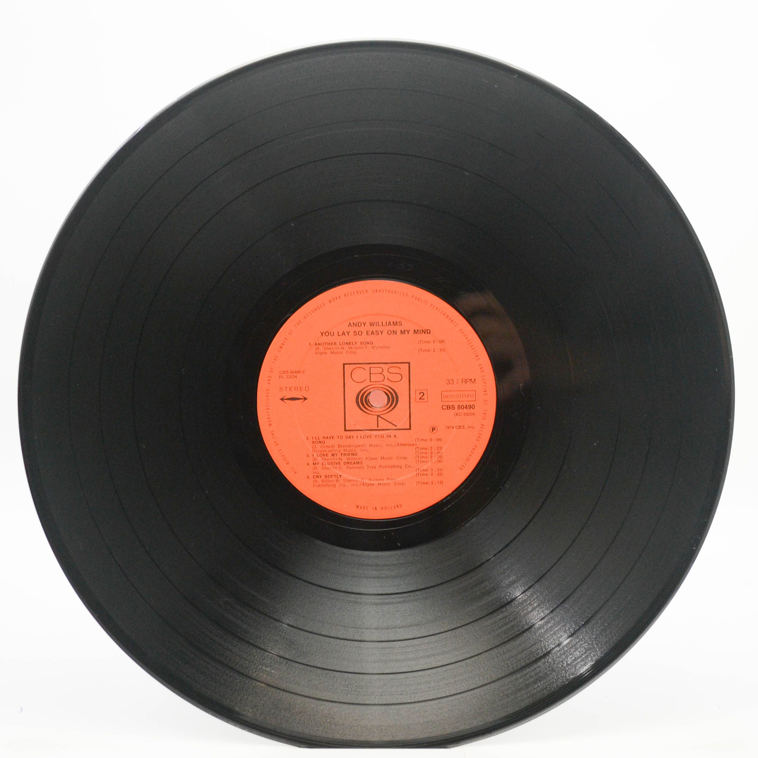 Andy Williams — You Lay So Easy On My Mind, 1974