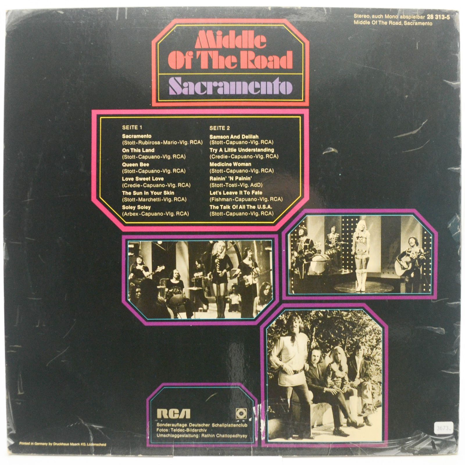 Middle Of The Road — Sacramento, 1972