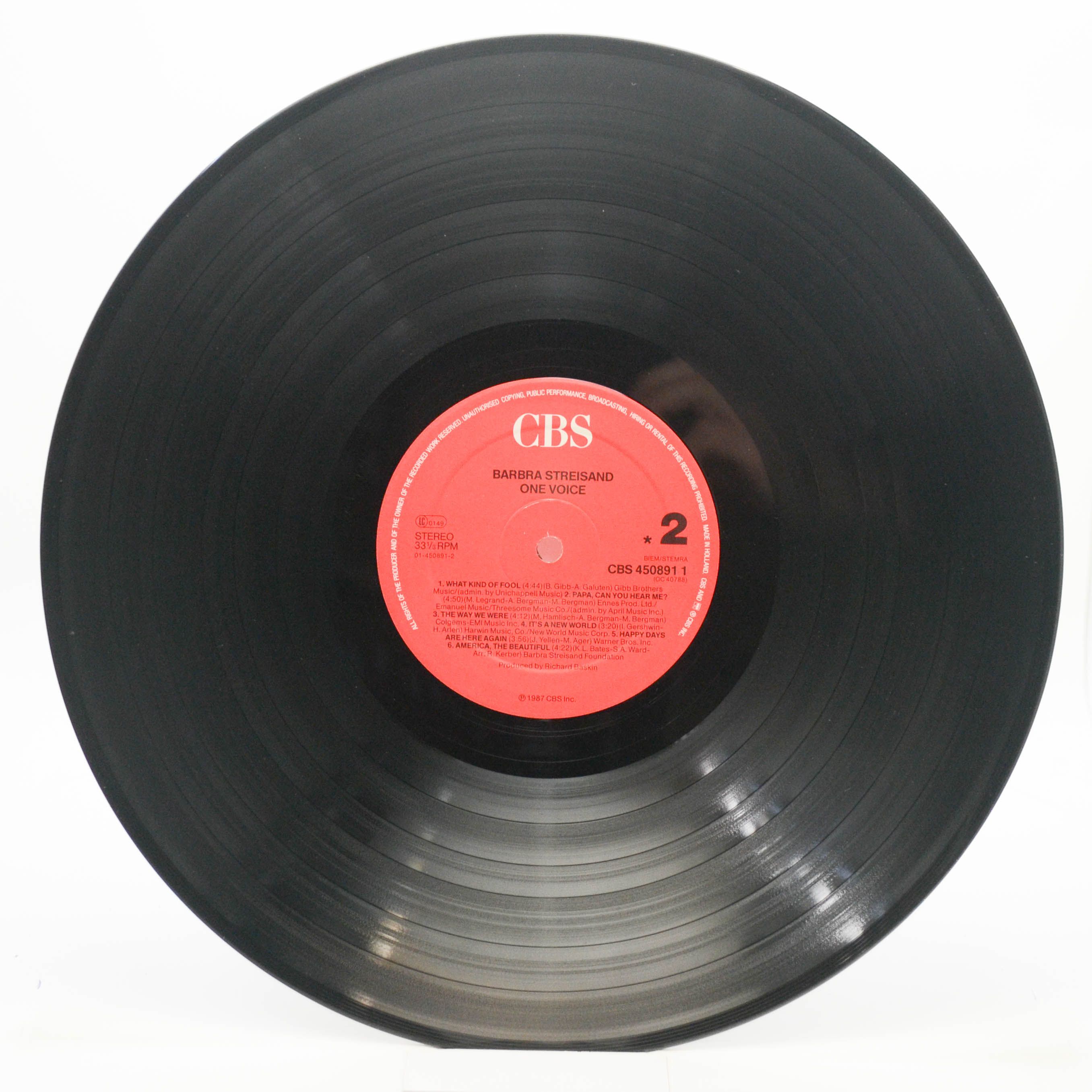 Barbra Streisand — One Voice, 1987