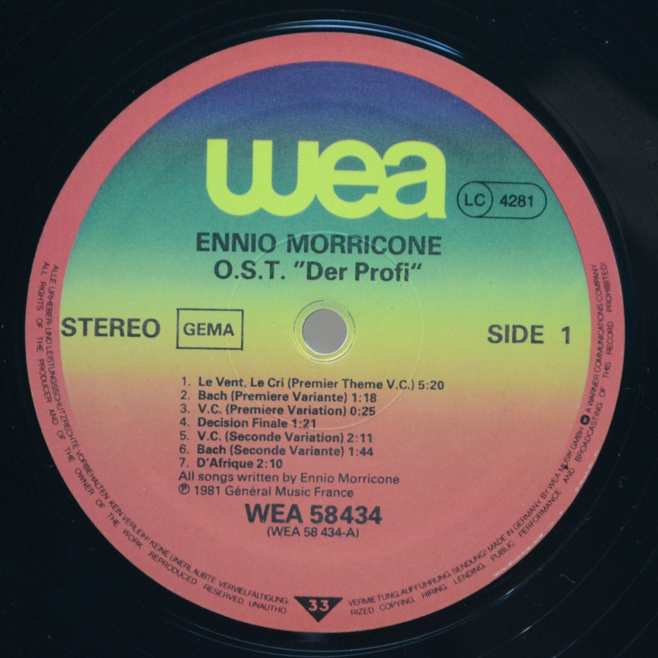 Ennio Morricone — Der Profi, 1982