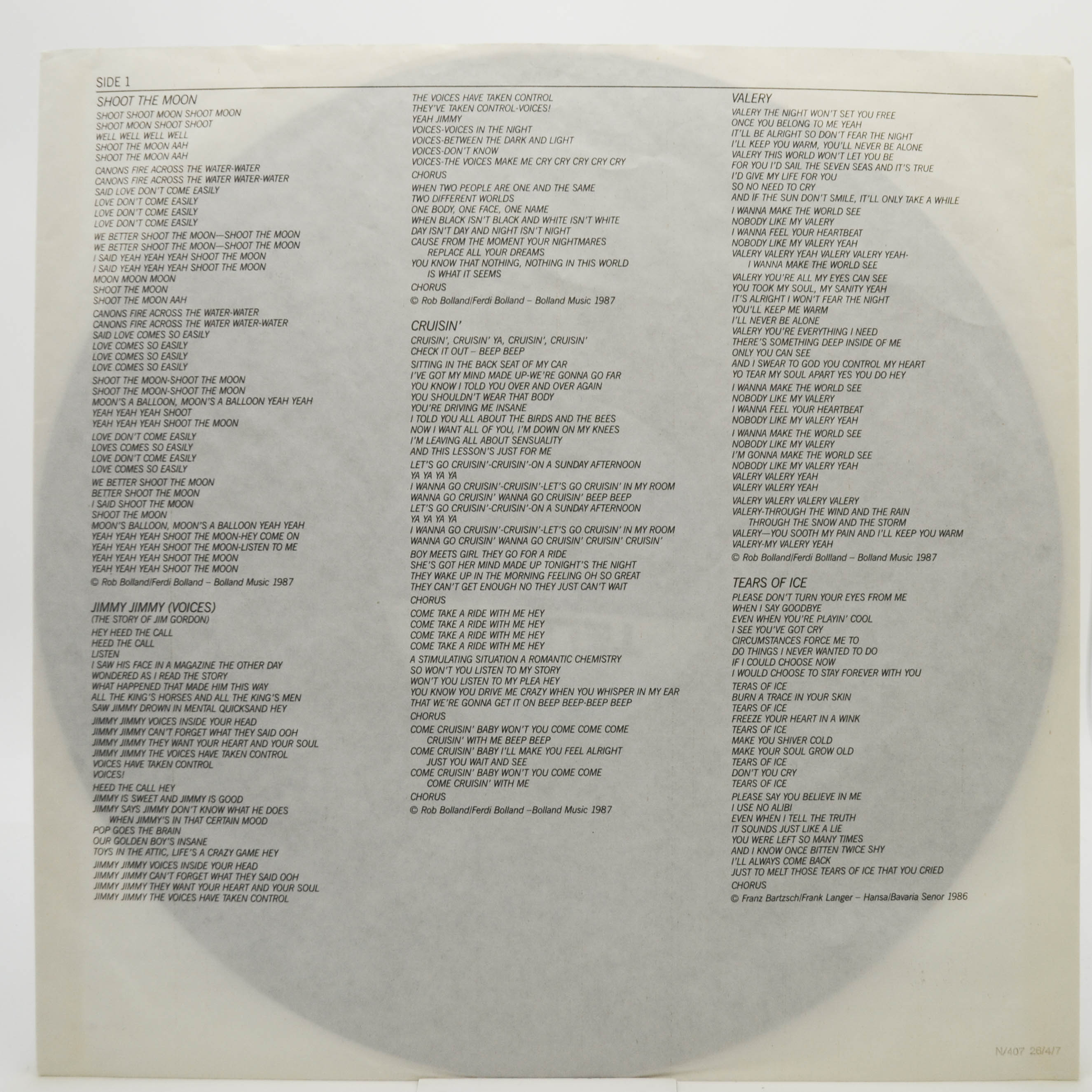 Bolland & Bolland — Brotherology, 1987