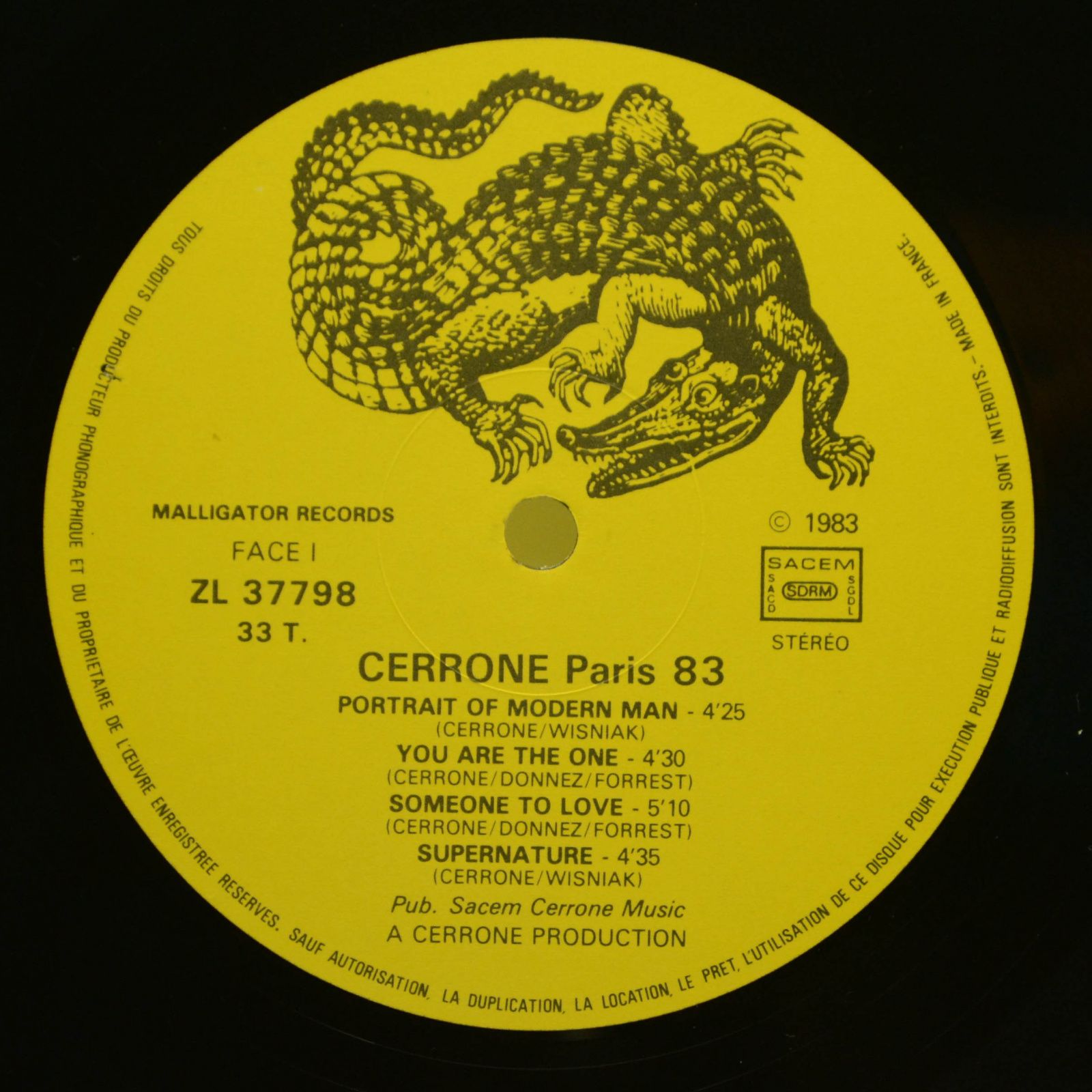 Cerrone — En Concert (2LP, 1-st, France), 1983